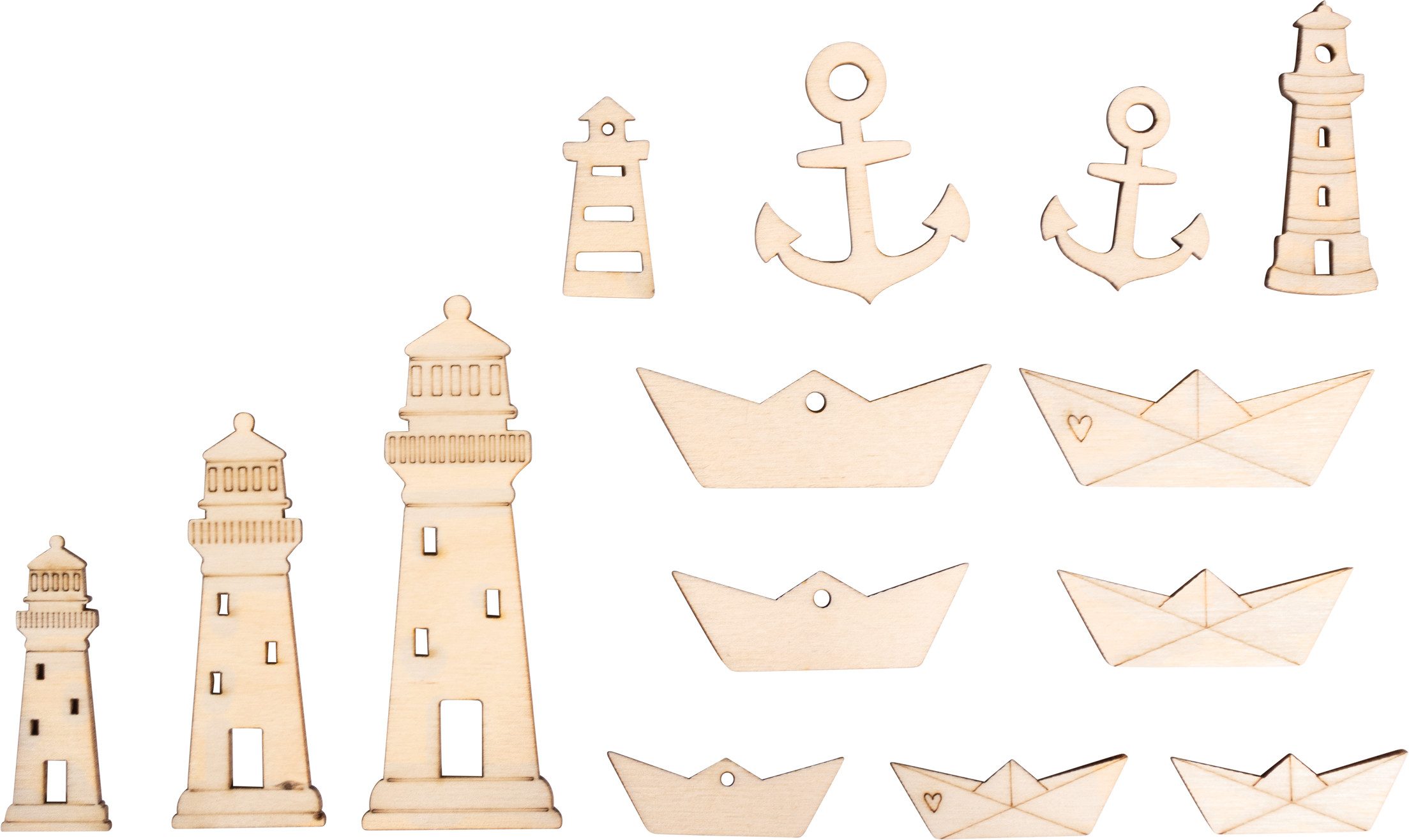 Rayher Streudeko Leuchtturm & Co, 14 Stück