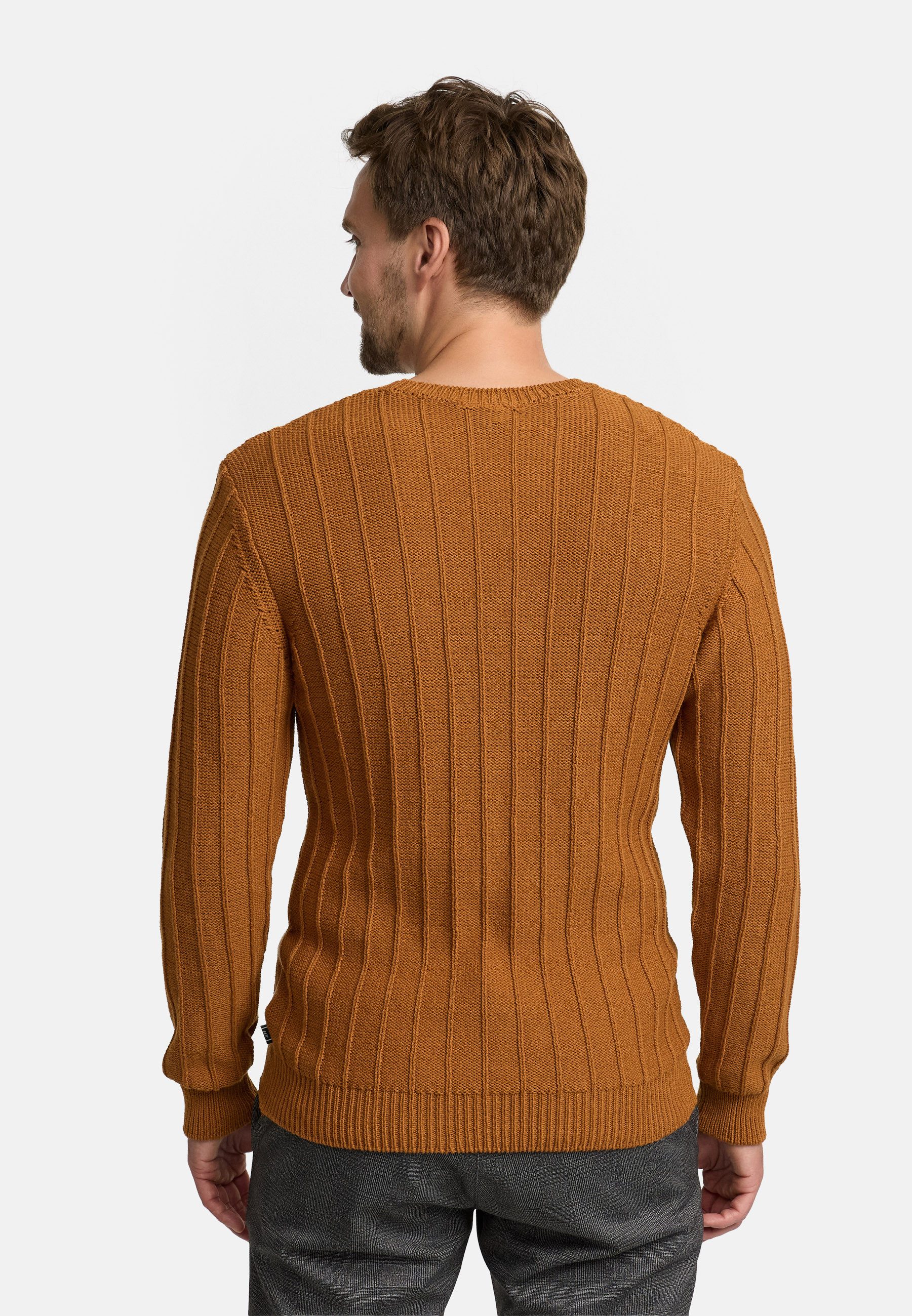 Jeff Strickpullover Herren JFTruman crew Pullover Herrenpullover aus 100 % Baumwolle gefertigt