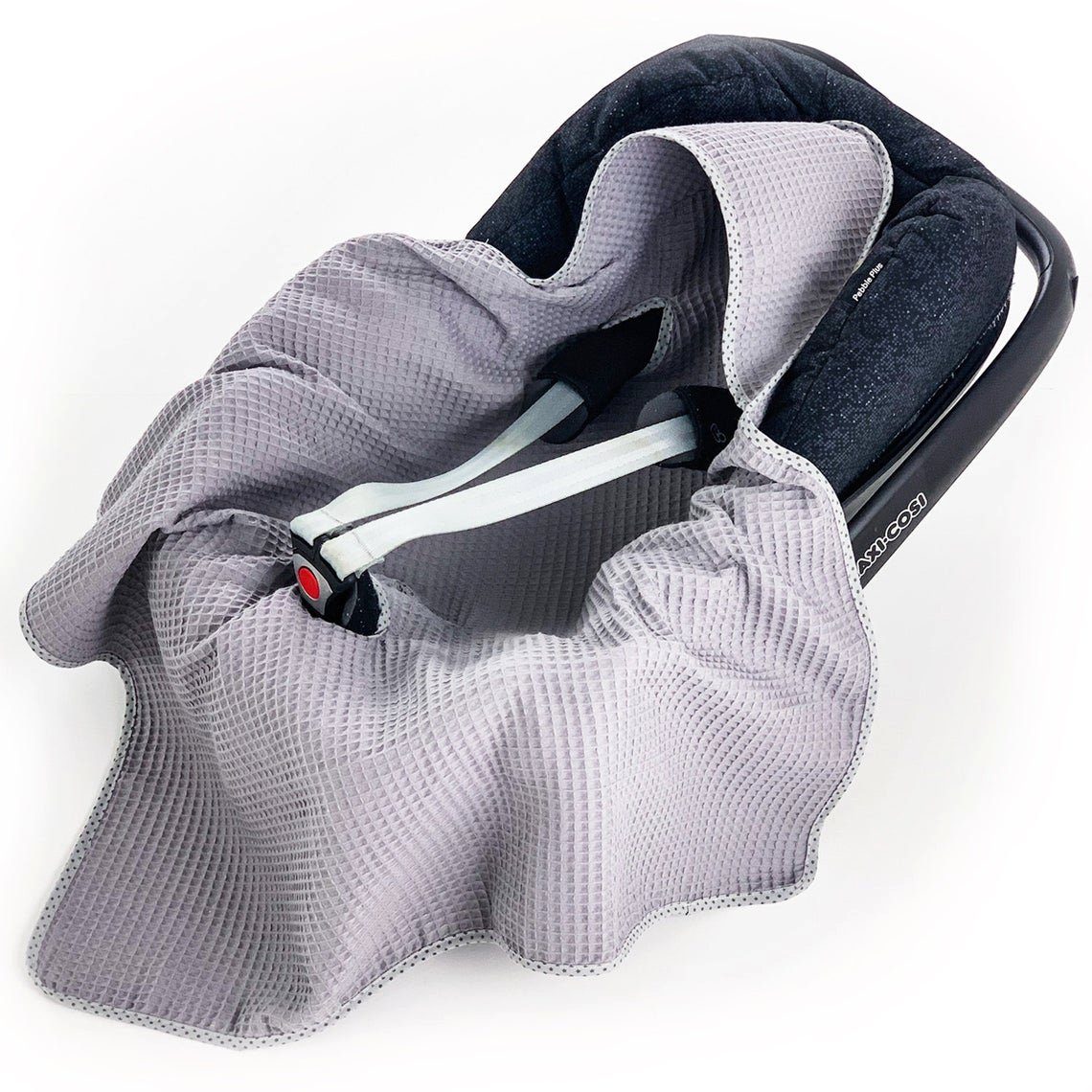 Einschlagdecke Einschlagdecke Waffelstoff Baumwolle Babyschale Autositz,Sommer Decke