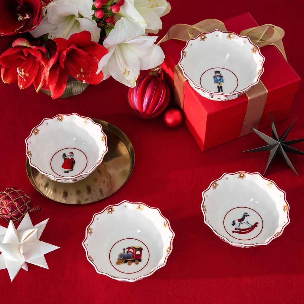 Villeroy & Boch Geschirr-Set Toy's Delight Schalen Set, 4tlg. (4-tlg), 4 Personen, Porzellan, Premium Porcelain, 4 Stck, Handwäsche empfohlen