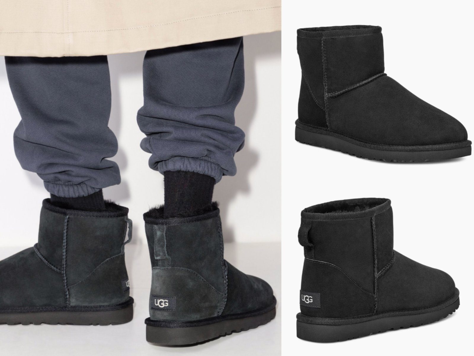 ugg boots pailletten schwarz
