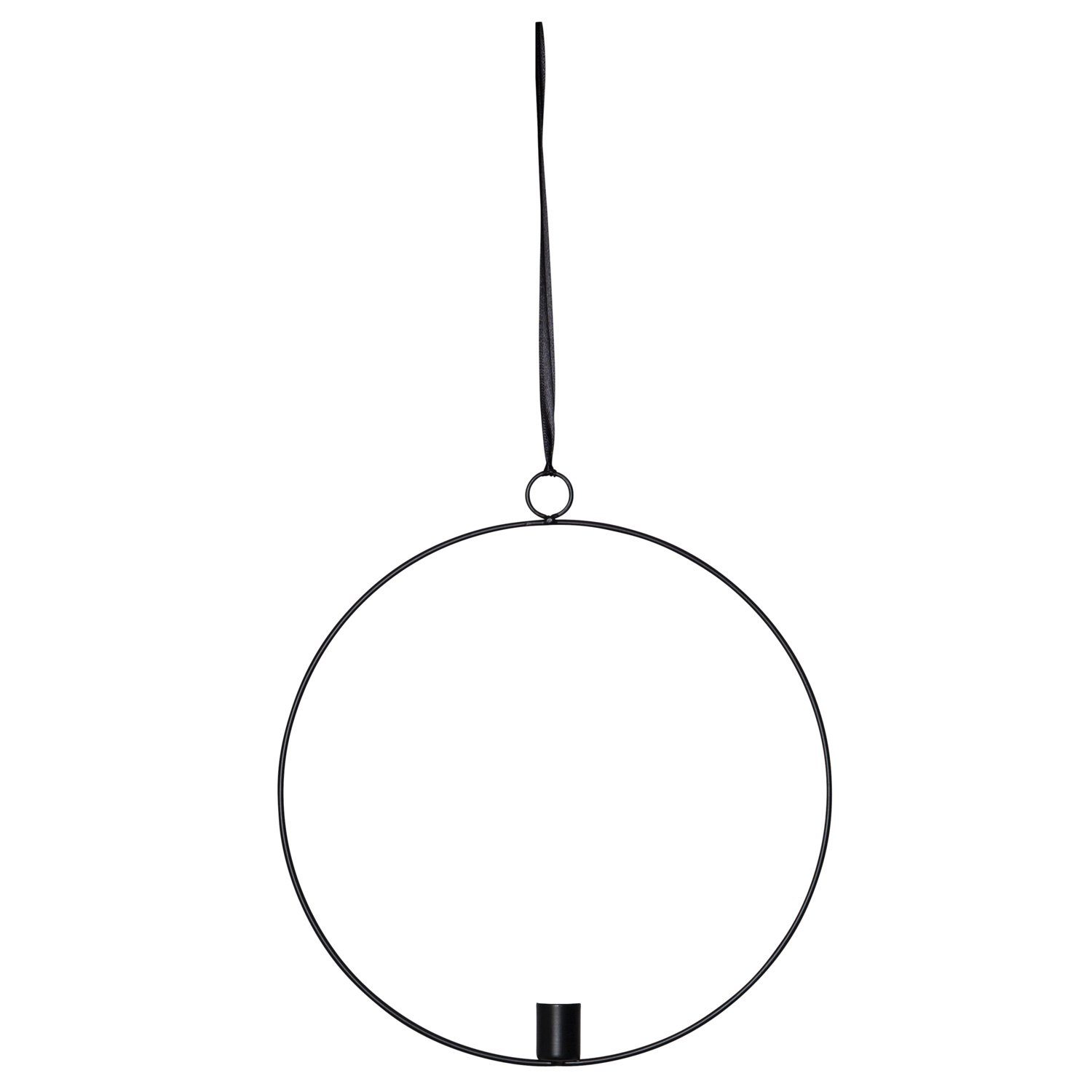 MARELIDA Hängeleuchte Dekoring mit LED Kerze Flamme mit Aufhänger 28,5cm Timer Batterie, LED Classic, warmweiß (2100K bis 3000K)