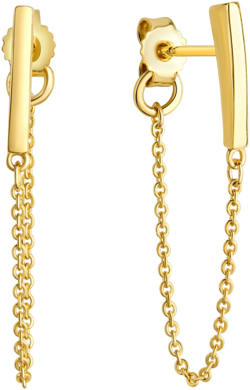 Paar Ohrstecker Schmuck Geschenk Gold 375 Ohrschmuck Ohrringe Stäbchen