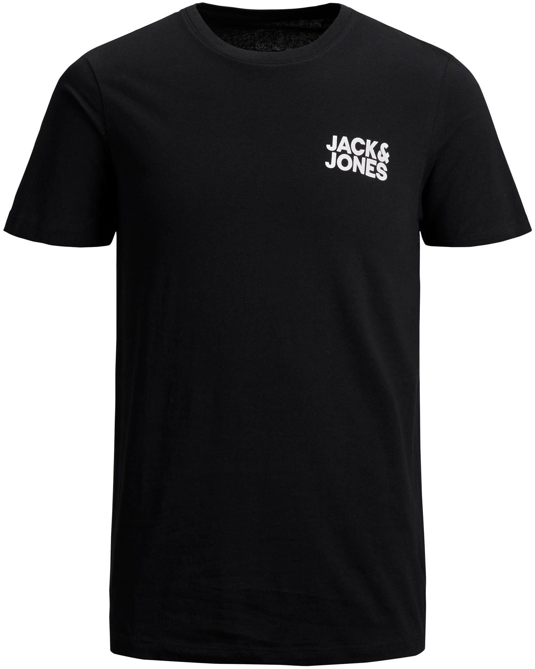 CORP LOGO 3er-Pack) navy, weiß schwarz, & (Packung, Jack T-Shirt TEE Jones 3-tlg.,