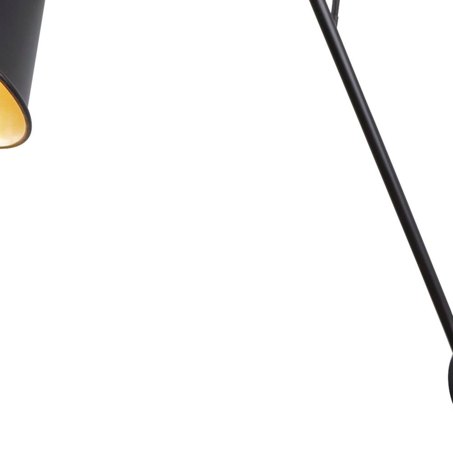 Licht-Erlebnisse Wandstrahler MARCO, ohne Leuchtmittel, E27 in Schwarz Gold Metall Retro verstellbar Wohnzimmer