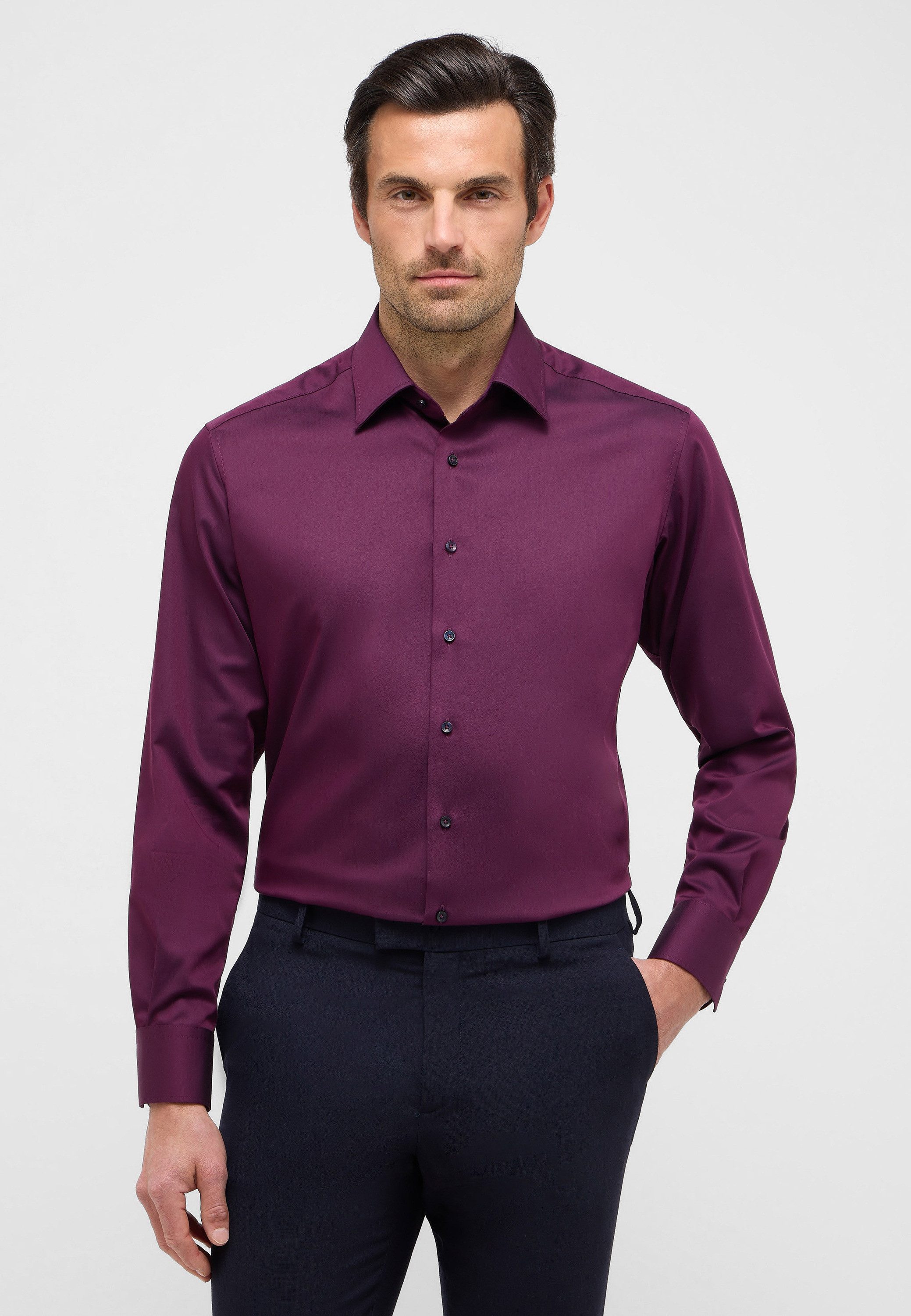 Eterna Langarmhemd MODERN FIT NON IRON günstig online kaufen