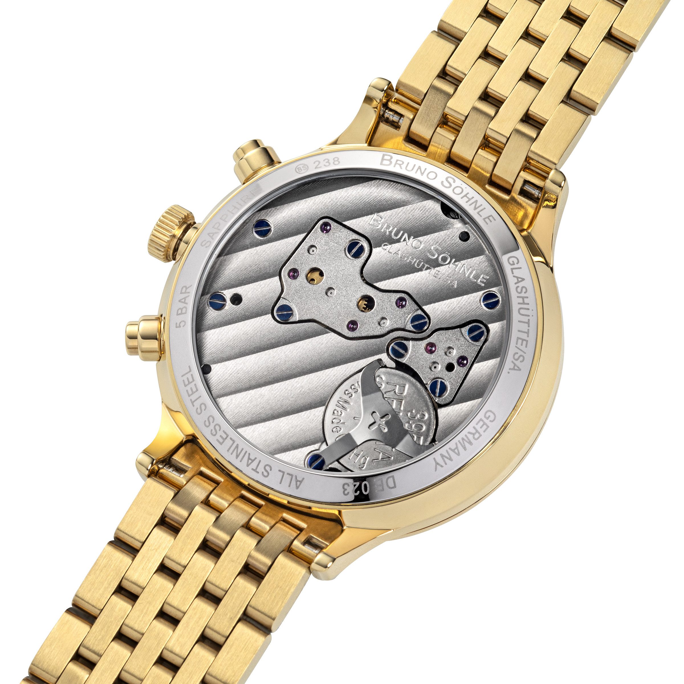 BRUNO SÖHNLE Chronograph Damenuhr Glashütte Bruno Söhnle Bologna Chronograph IPG