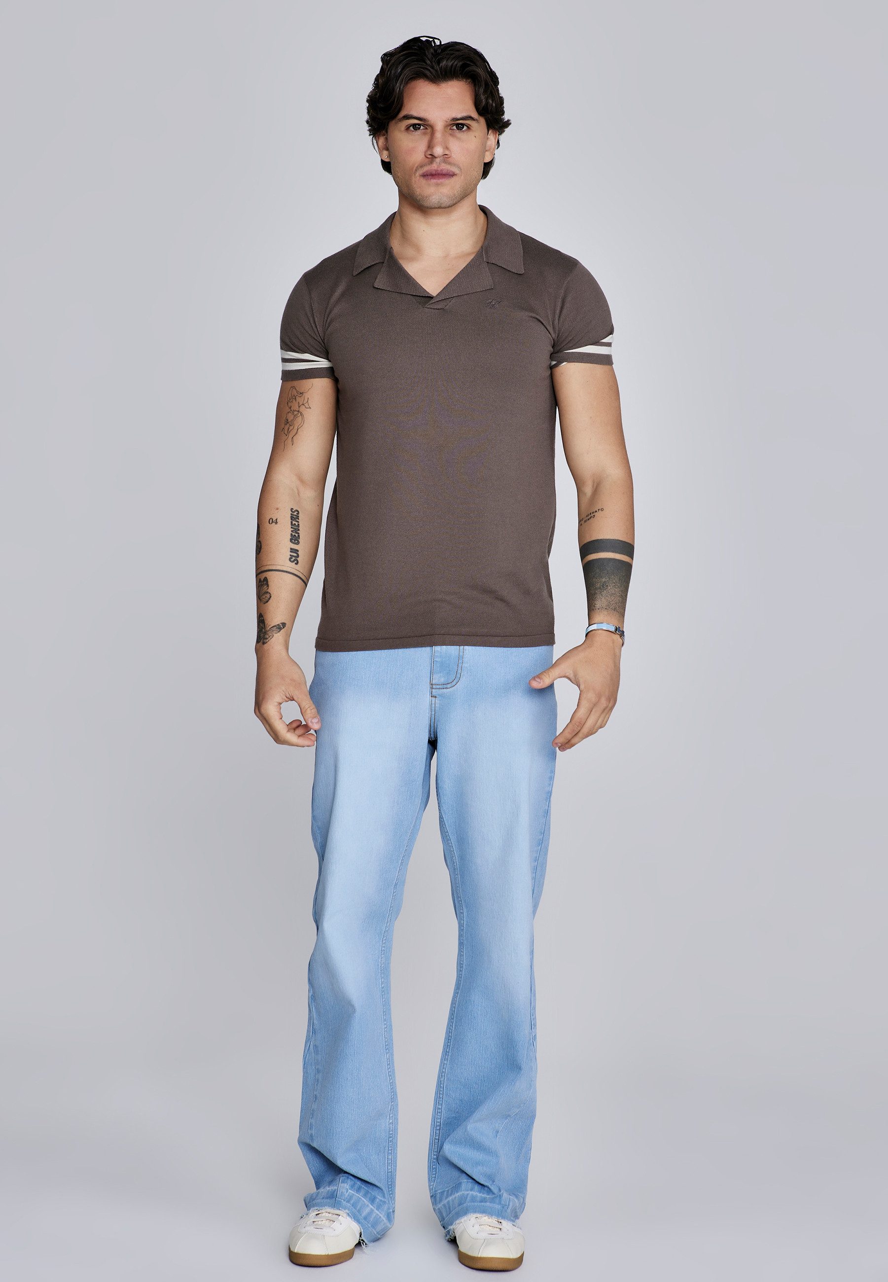 Siksilk Regular-fit-Jeans SikSilk Herren Flare Fit Jeans