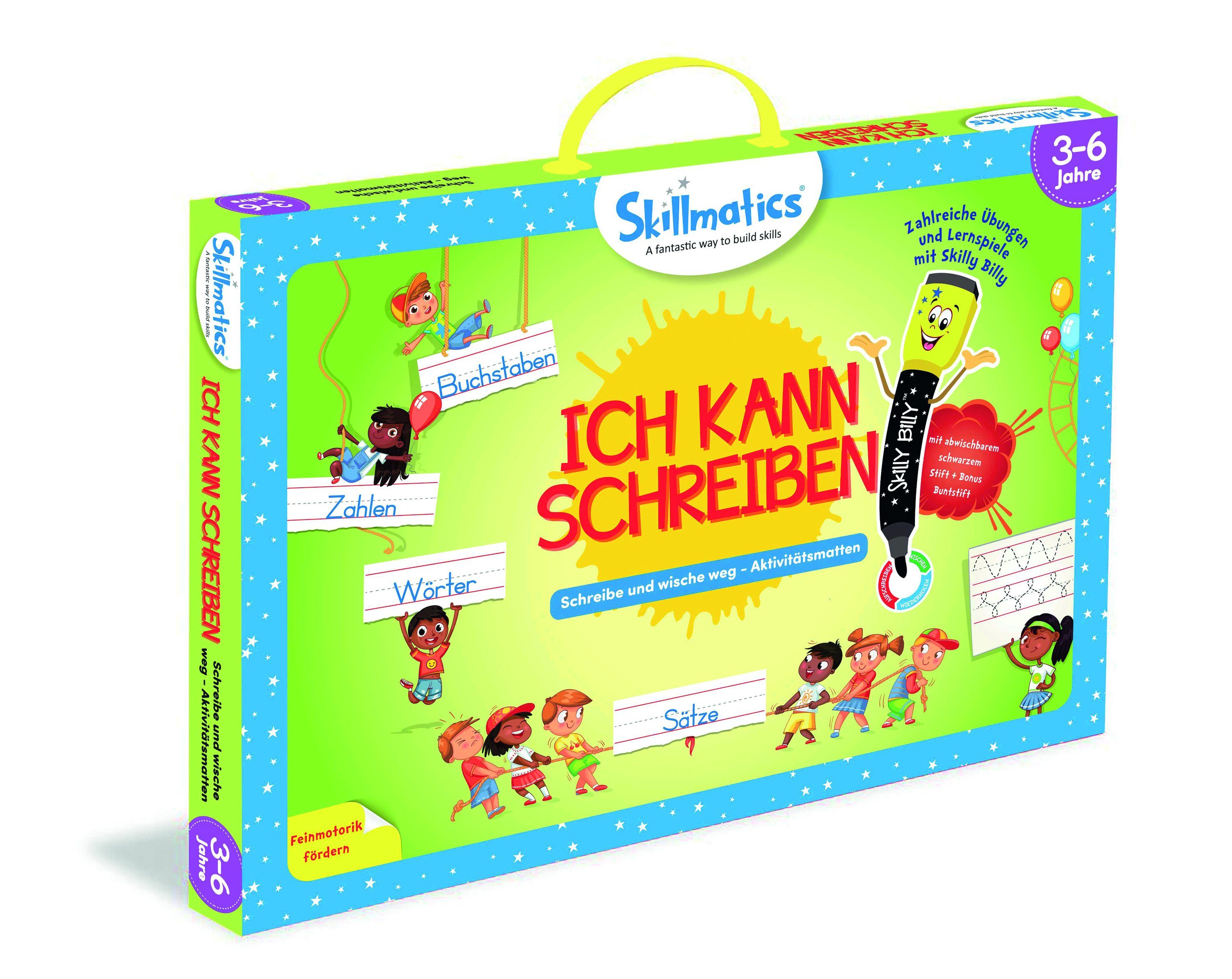 Skillmatics Lernspielzeug Write and Wipe Kit Ich kann schreiben