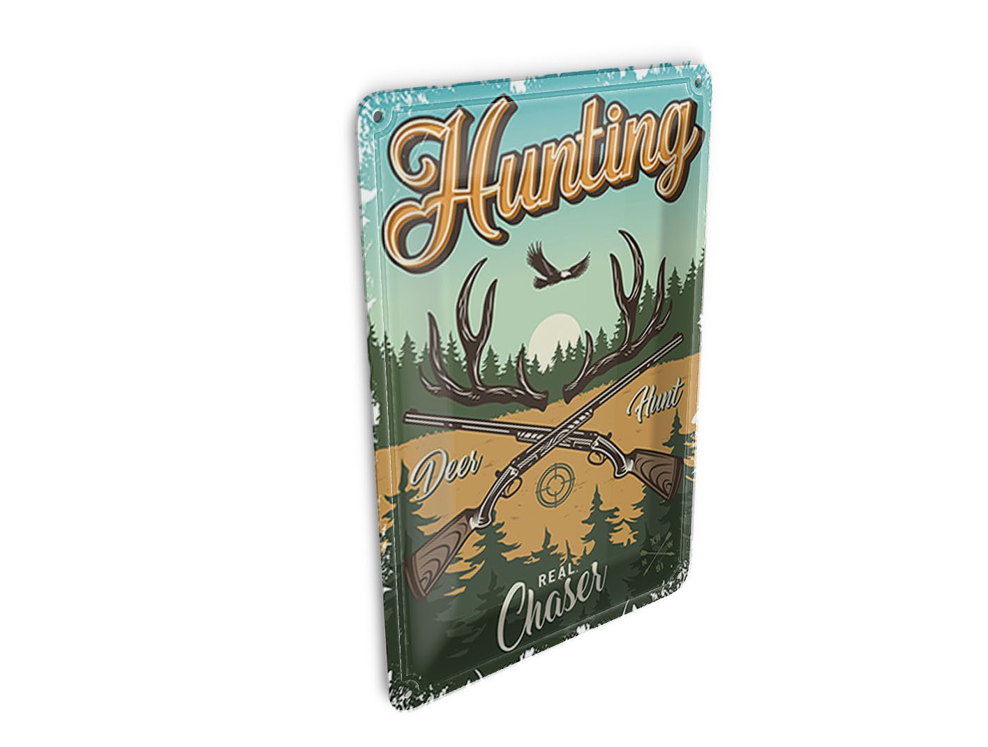 Femer GmbH Postkarte Jagd 10x14cm Hunting deer hunt Abenteuer, unfrankiert