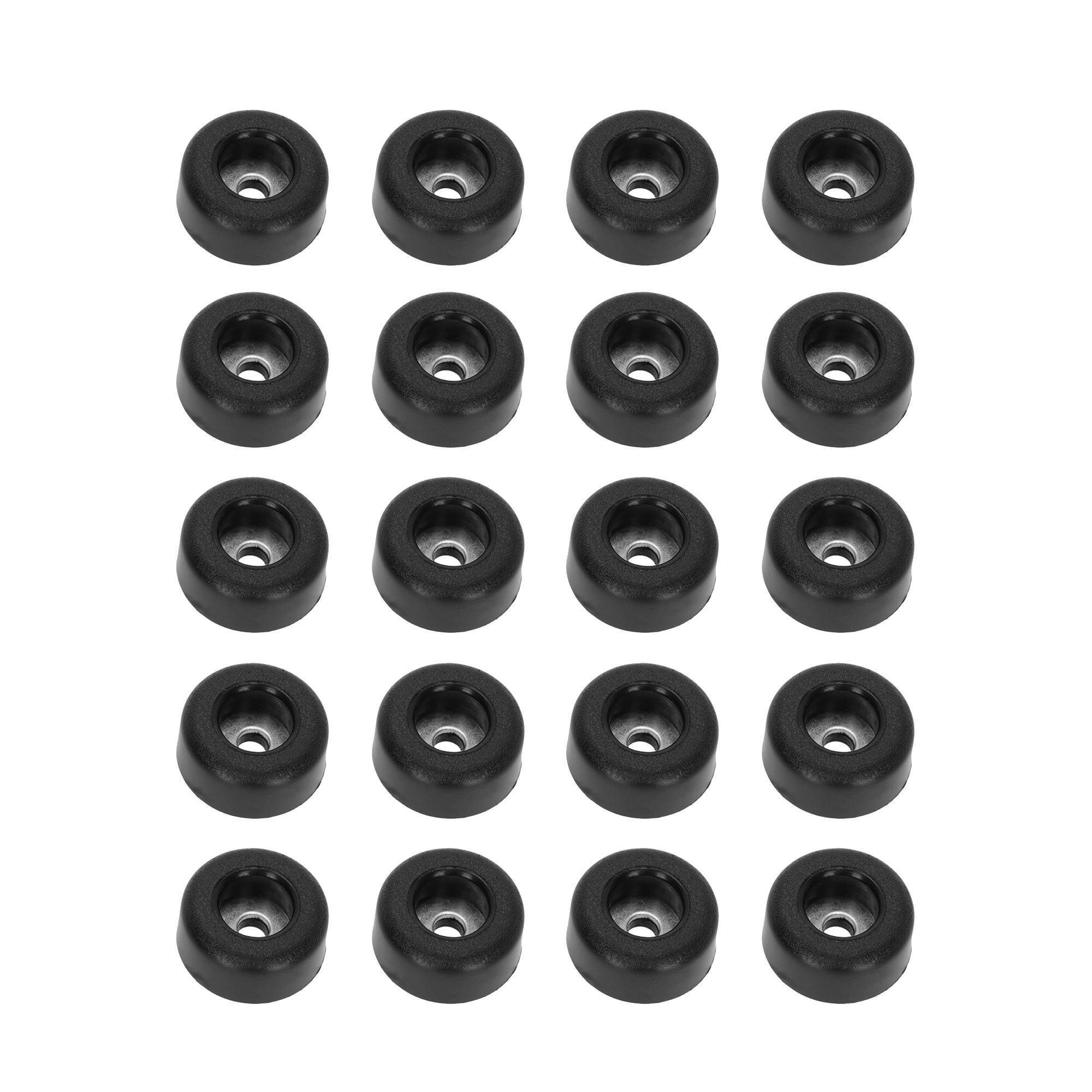 Adam Hall Transportbehälter Adam Hall Hardware - 20 x Gummifuß 25 x 11 mm Schwarz, rutschhemmend