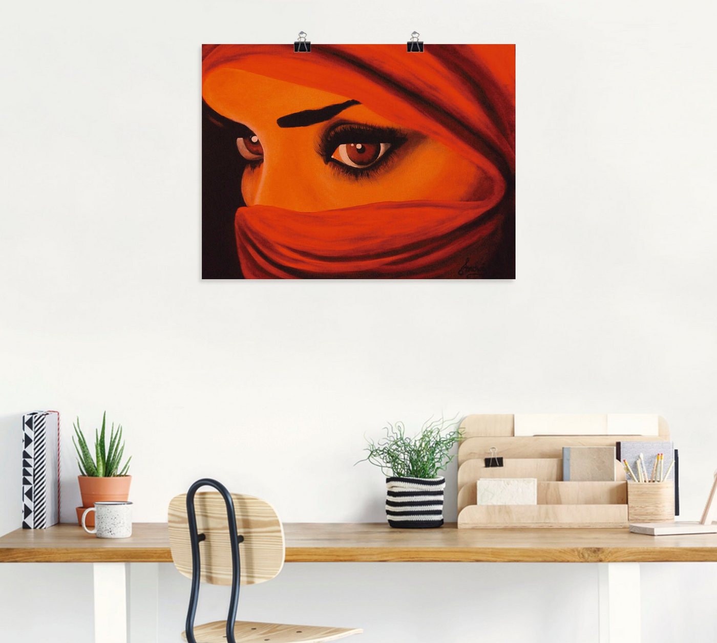 Artland Wandbild »Tuareg-Die von Gott Verlassene«, Frau (1 Stück), in vielen Größen & Produktarten -Leinwandbild, Poster, Wandaufkleber / Wandtattoo auch für Badezimmer geeignet-kaufen