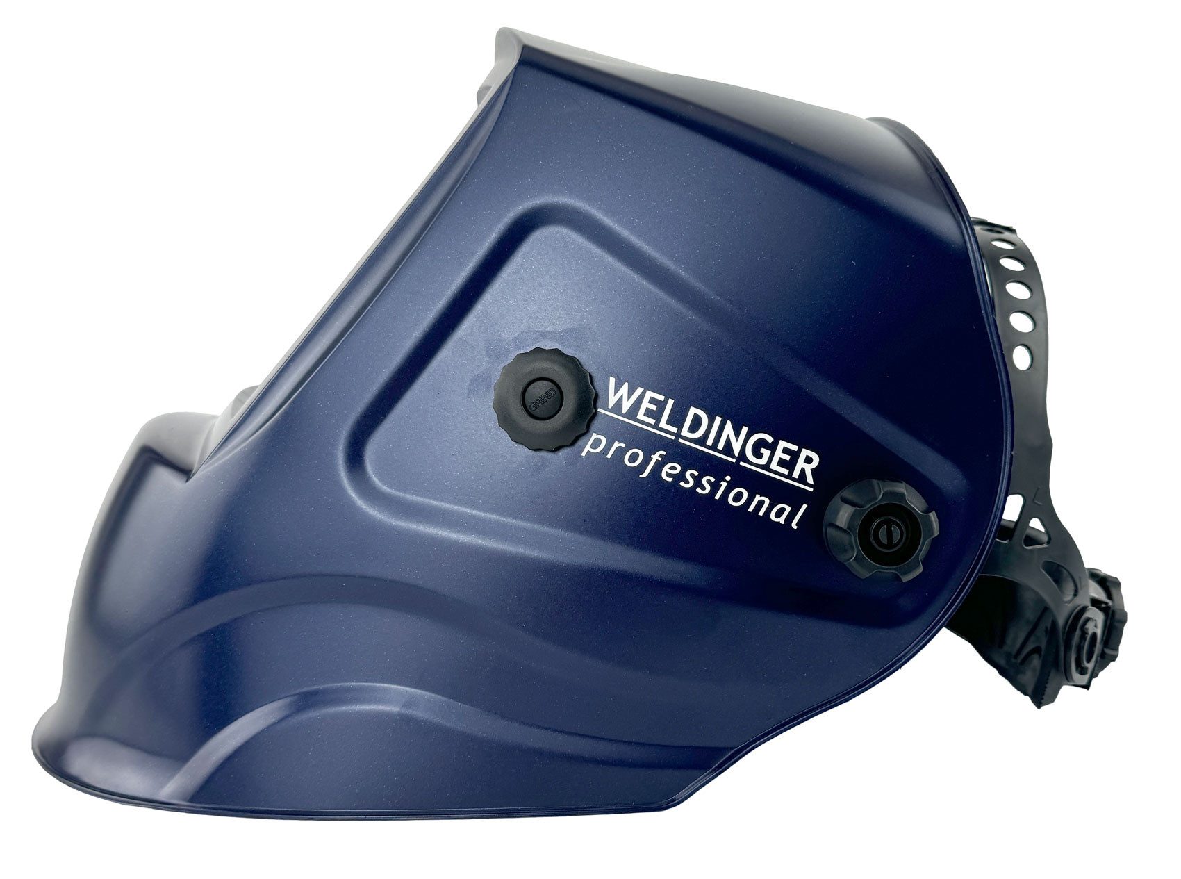 WELDINGER Schweißhelm Automatik-Schweißhelm AH 750 digital Realcolor Panorama Solar DIN5-13, sichtfelddigitales Filtermodul, automatischer Schweißschutzfilter
