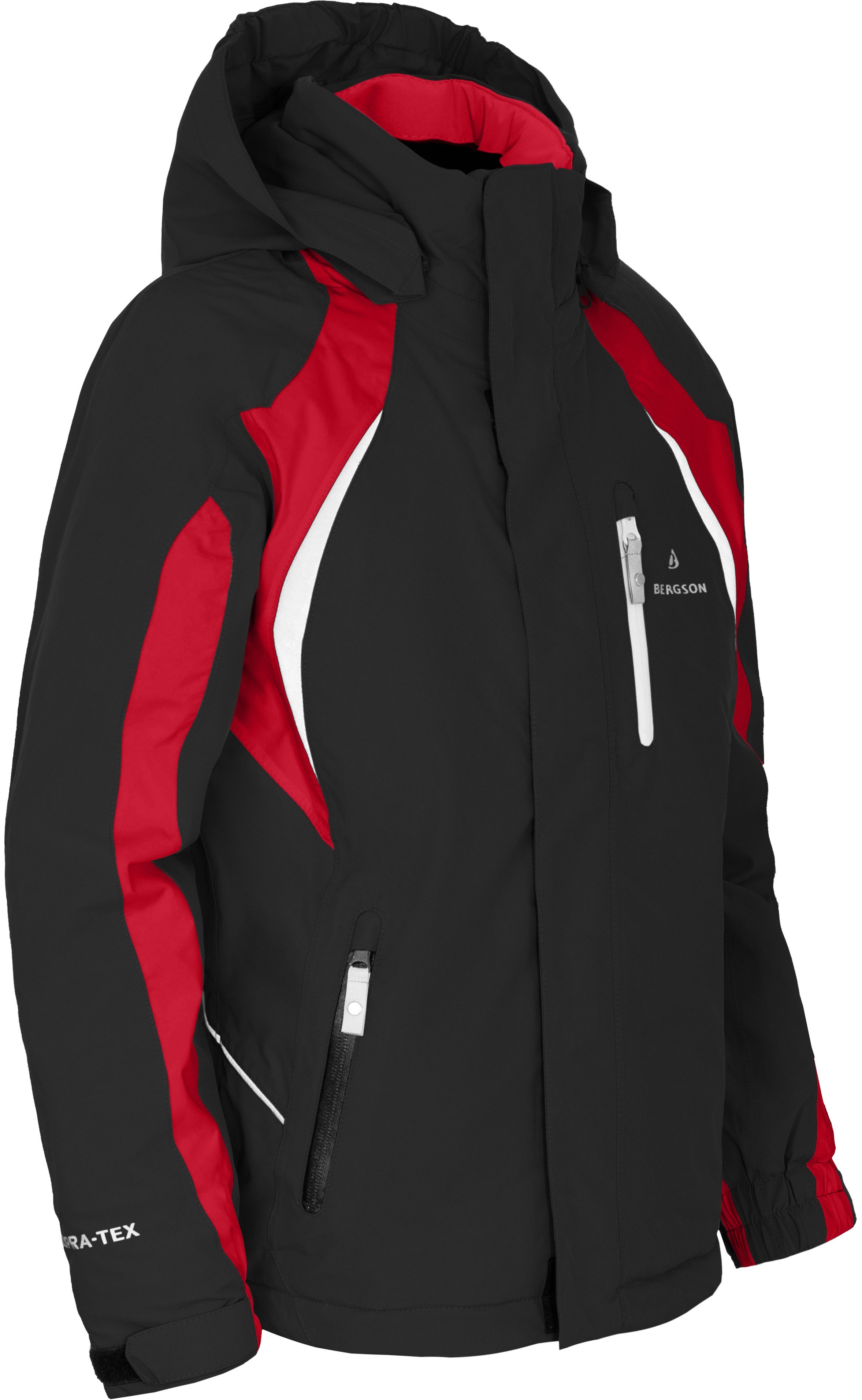 Bergson Skijacke JENS Kinder Skijacke, perfekt für junge Wintersportler, Normalgrößen, sch