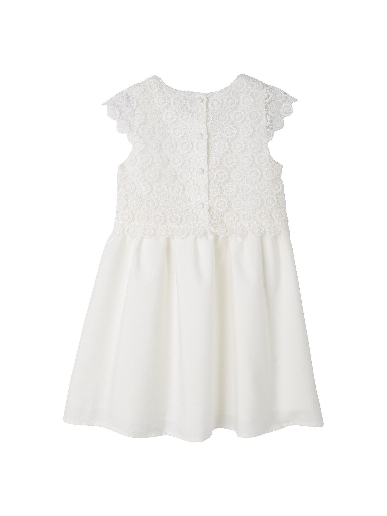 vertbaudet Minikleid Festliches Mädchen Kleid mit Makrameespitze