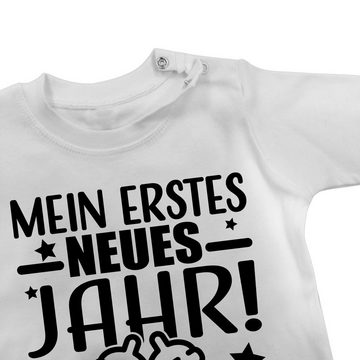 Shirtracer T-Shirt Mein erstes neues Jahr 2024 - schwarz Silvester Baby