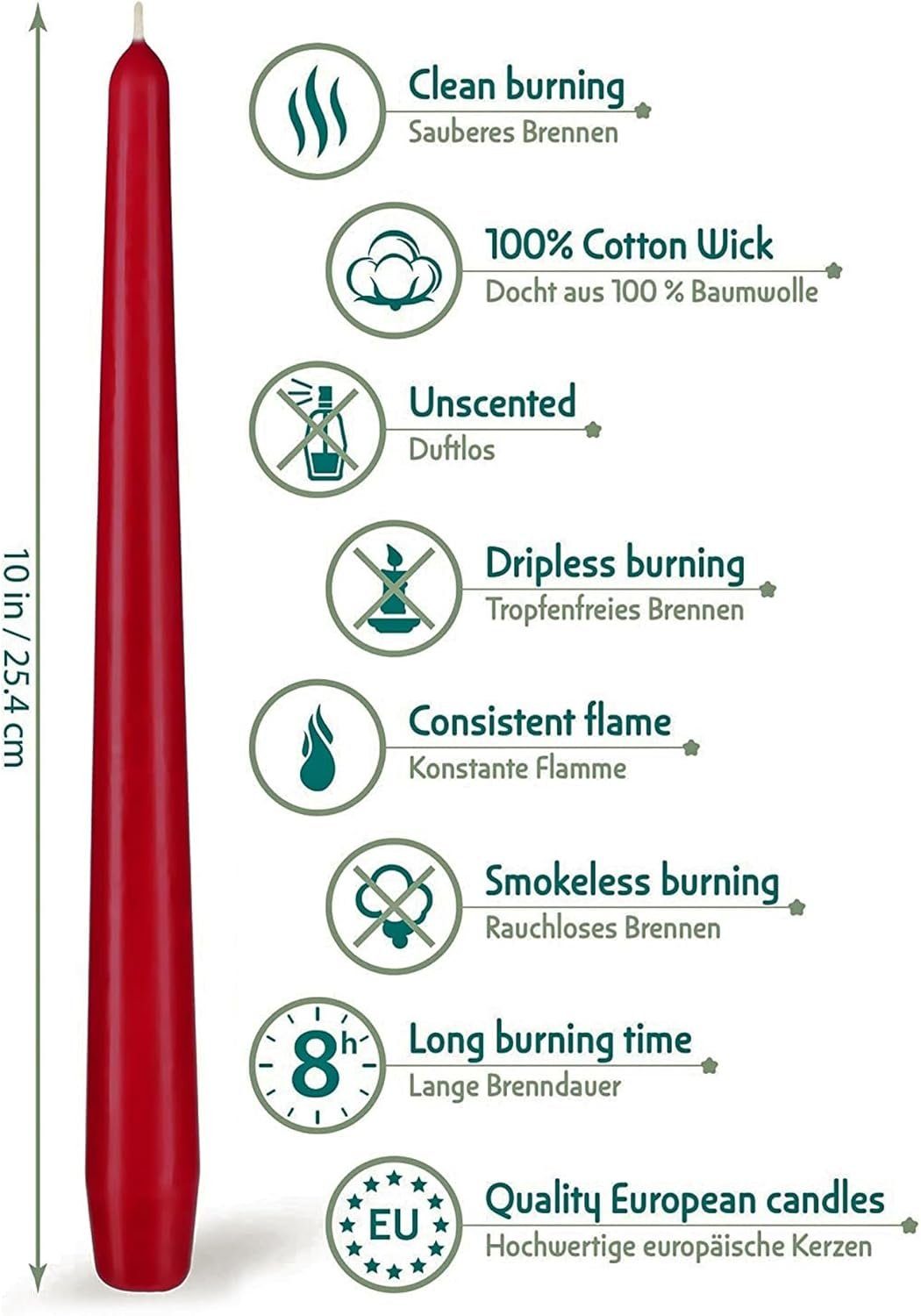 BRUBAKER Spitzkerze für Kerzenständer und Kerzenhalter - (Leuchterkerzen Se günstig online kaufen