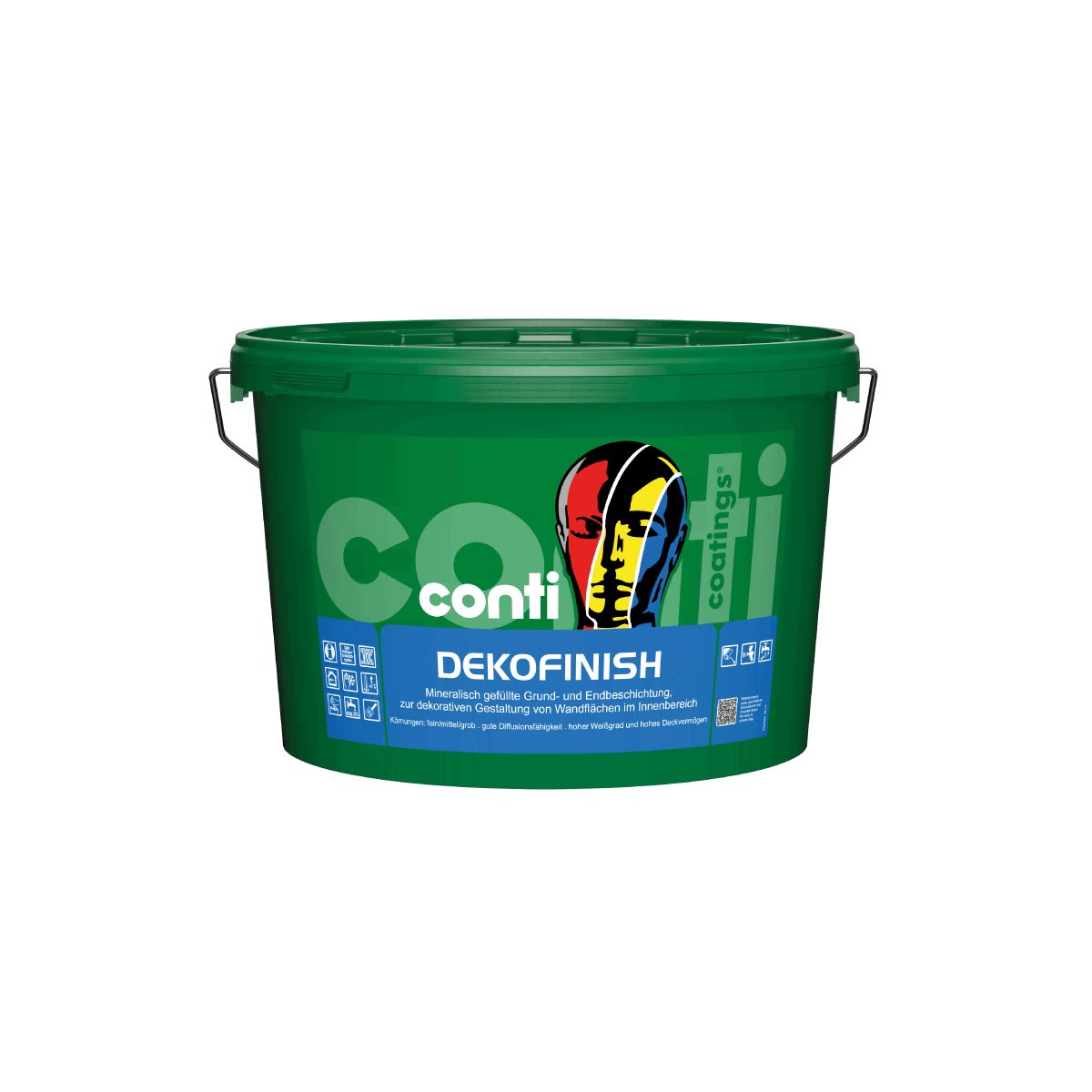 Conti Coatings Dispersions-Silikatputz Conti® DekoFinish Rollputz 8 kg Mittel