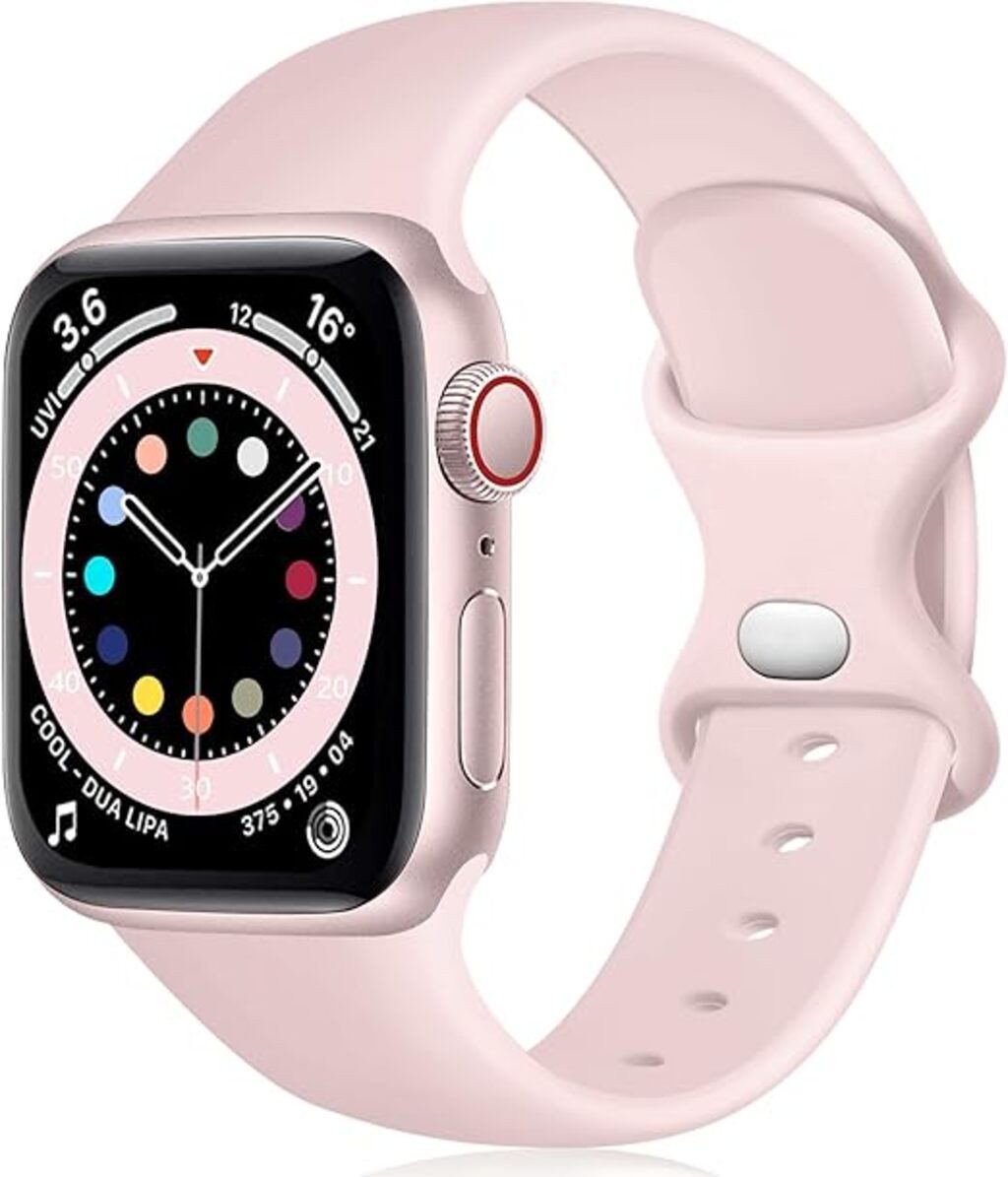 Baker Smartwatch-Armband Apple Watch Armband 44mm 45mm 49mm 46mm 42mm 40mm 41mm 38mm, Weiches Silikon Band für iWatch Ultra SE Series 10 9 8 7 6 5 4 3 2