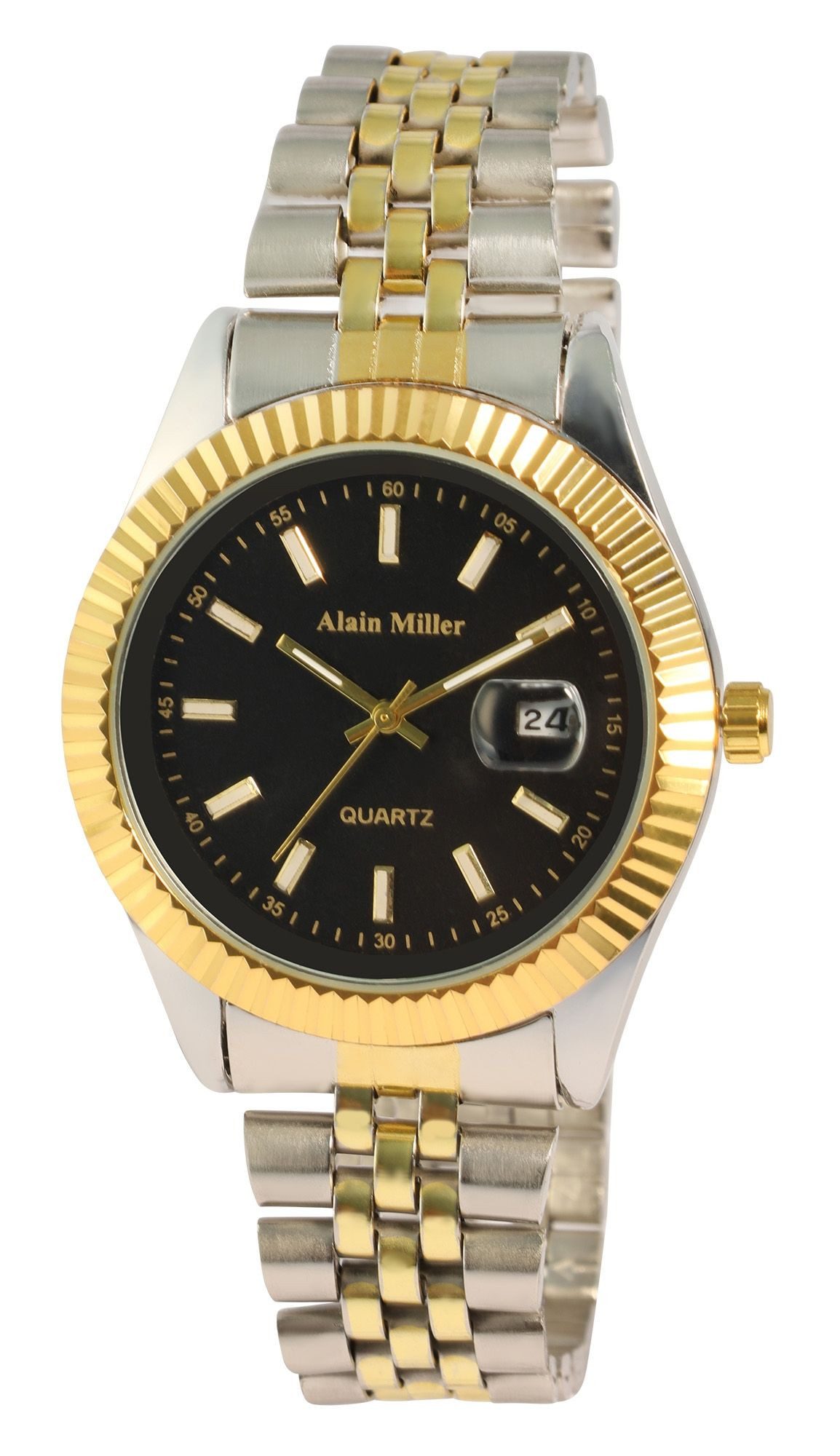 Quarzuhr 2800099 Alain Miller Herrenuhr mit Metallband