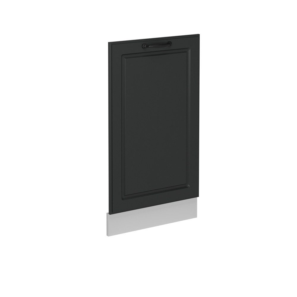Frontblende R-Line, Anthrazit Landhaus/Weiß, 45 cm ohne Arbeitsplatte