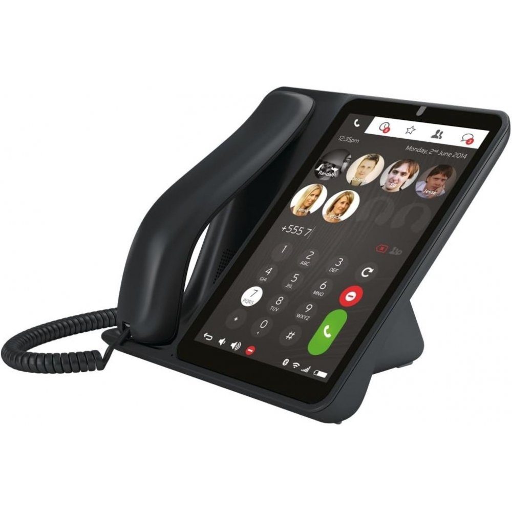 JABLOCOM GDP-08.V003 - Telefon Raven Tischtelefon Kabelgebundenes - schwarz