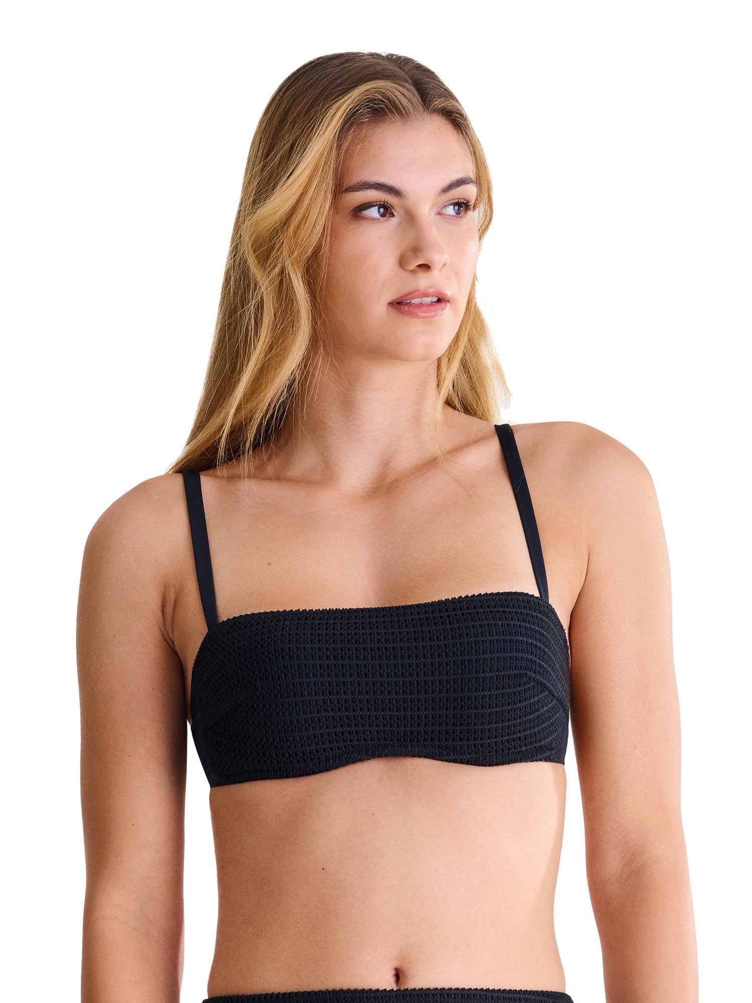 Lisca Balconette-Bikini-Top Balconnet Bikini-Oberteil Calvi (Stück, 1-St), vorgeformte Schalen-Cups, Stickerei Stoff, schnelltrocknendes Material