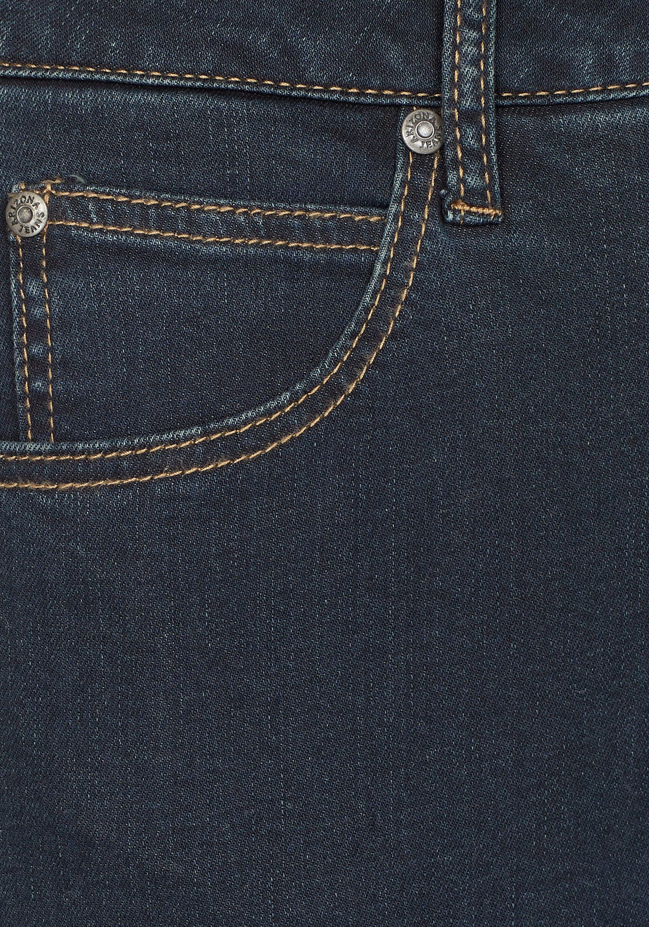 Arizona Gerade Jeans Curve-Collection hohe Leibhöhe, rinsed Waschung, cleaner Look