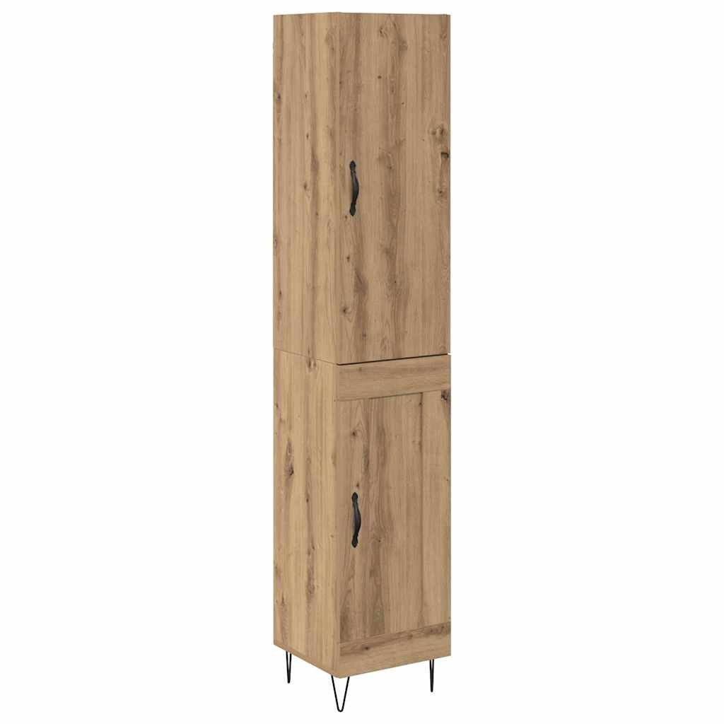vidaXL Mehrzweckschrank 34,5 x 34 x 90 cm Mehrzweckschrank Highboard Schrank Artisan-Eiche 69