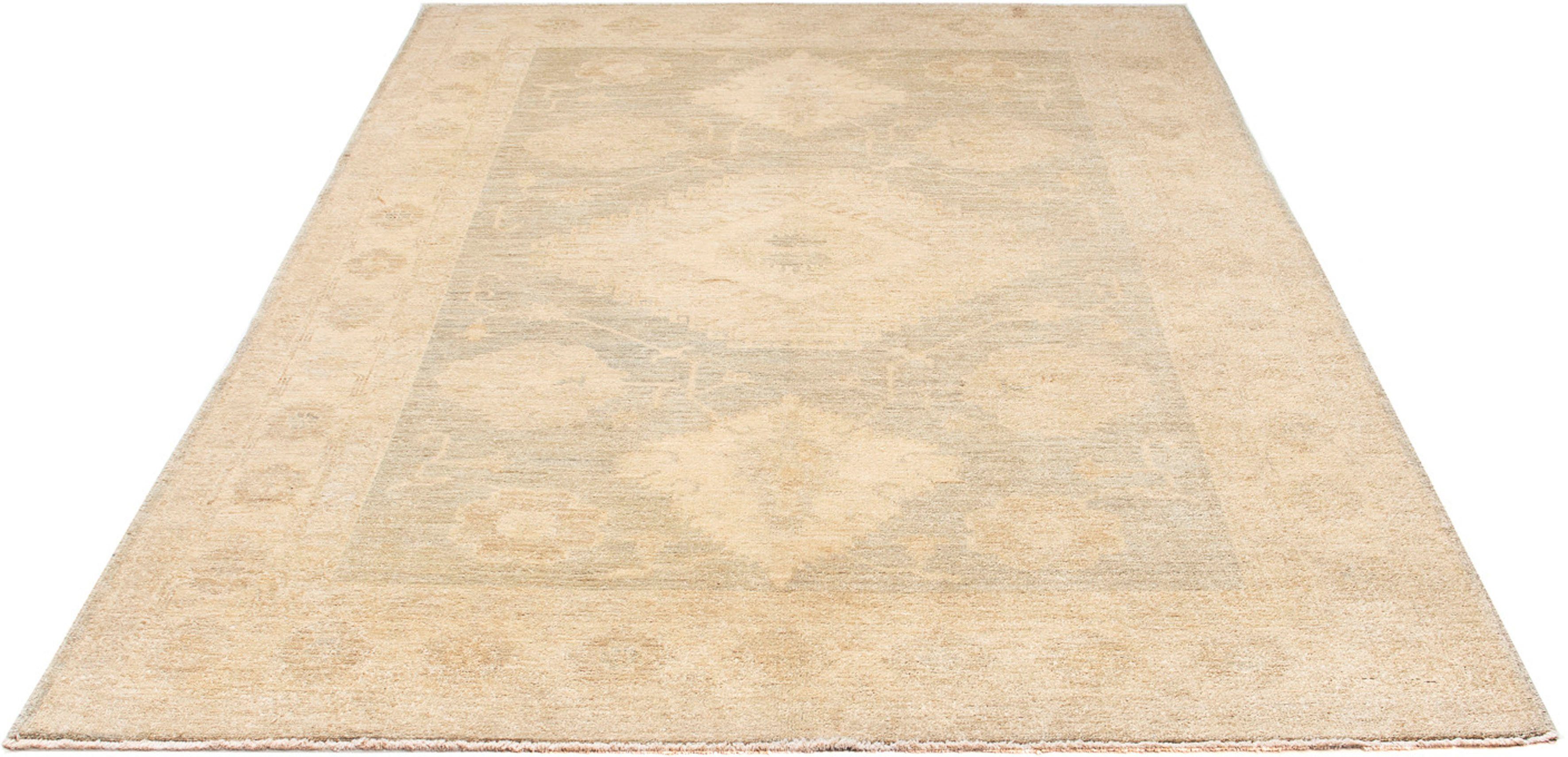 Orientteppich Ziegler - 202 x 150 cm - beige, morgenland, rechteckig, Höhe: 6 mm, Wohnzimmer, Handgeknüpft, Einzelstück mit Zertifikat