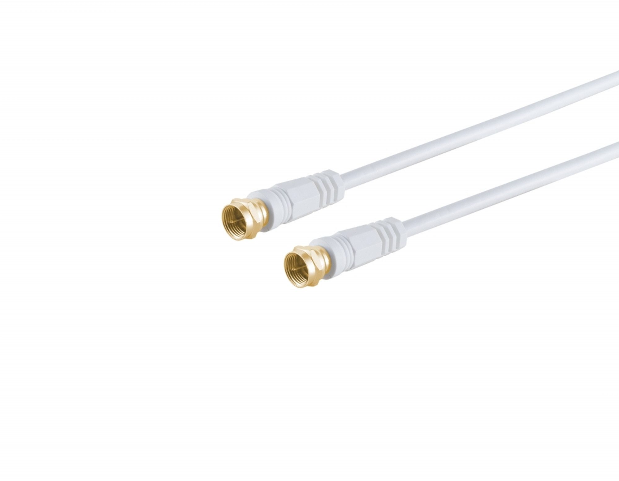 Sky Vision BASIC LINE SAT-Kabel, F-Stecker, F-Stecker (1000 cm), Koaxial, vergoldete Stecker, 2-fach Geschirmt, 100 dB