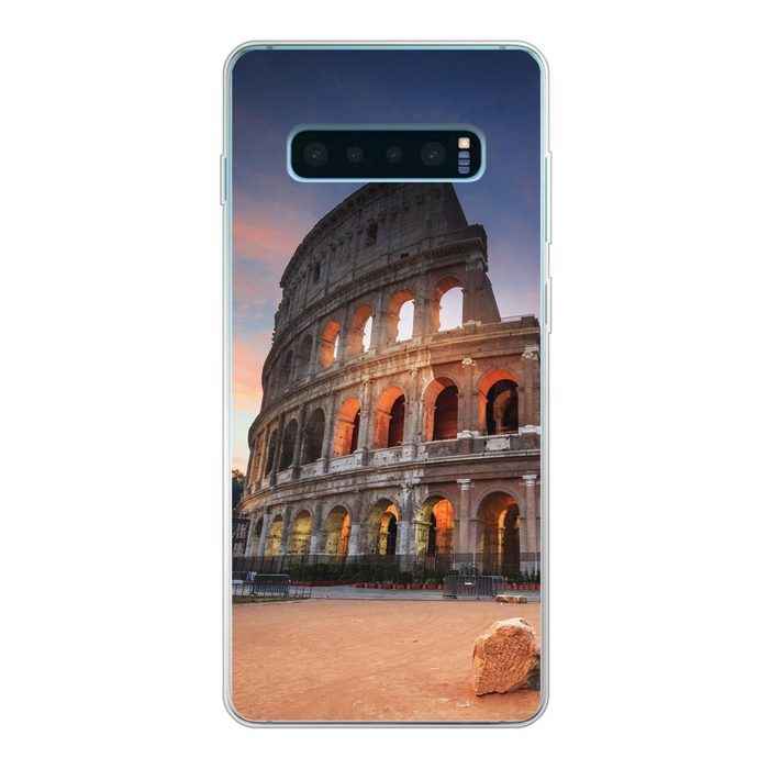 MuchoWow Handyhülle Italien - Rom - Kolosseum Phone Case Handyhülle Samsung Galaxy S10 Lite Silikon Schutzhülle