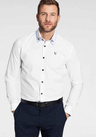 Bruno Banani Businesshemd Button-down-Kragen, das perfekte Hemd für viele Anlässe