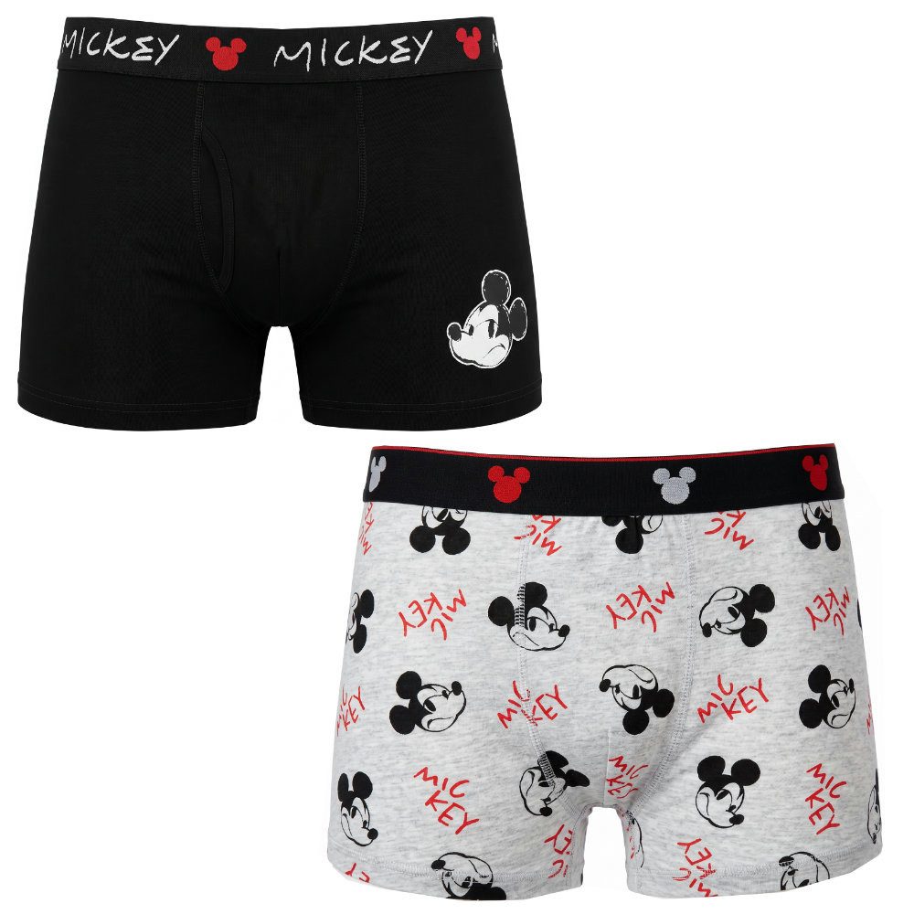 Disney Boxershorts Disney Mickey Maus Herren Boxershorts Unterhose 2er Pack (2-St) Gr. S bis XXL
