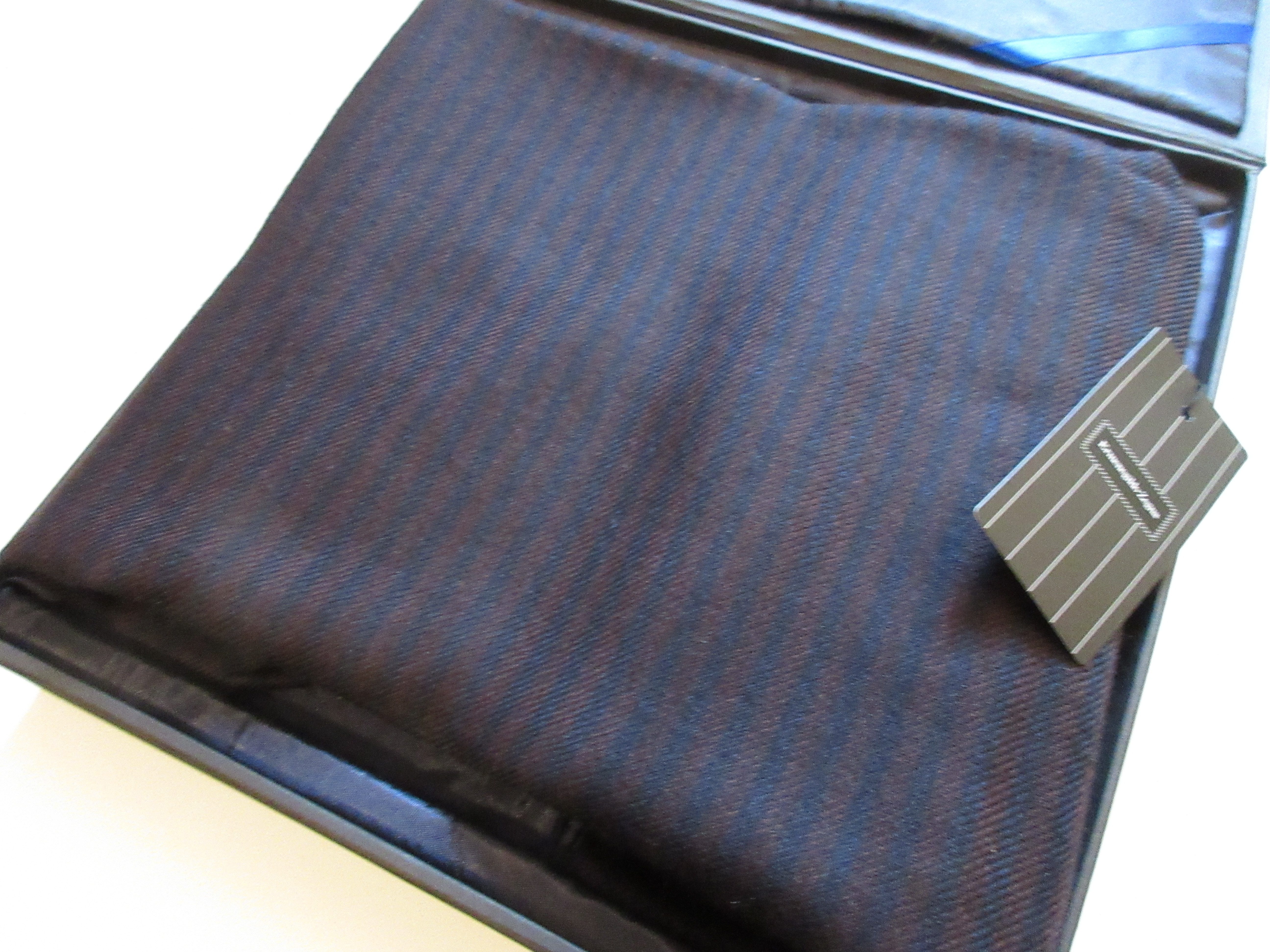 Ermenegildo Zegna Kaschmirschal Herren Schal Kaschmir/Seide Blau/Bordeaux g günstig online kaufen