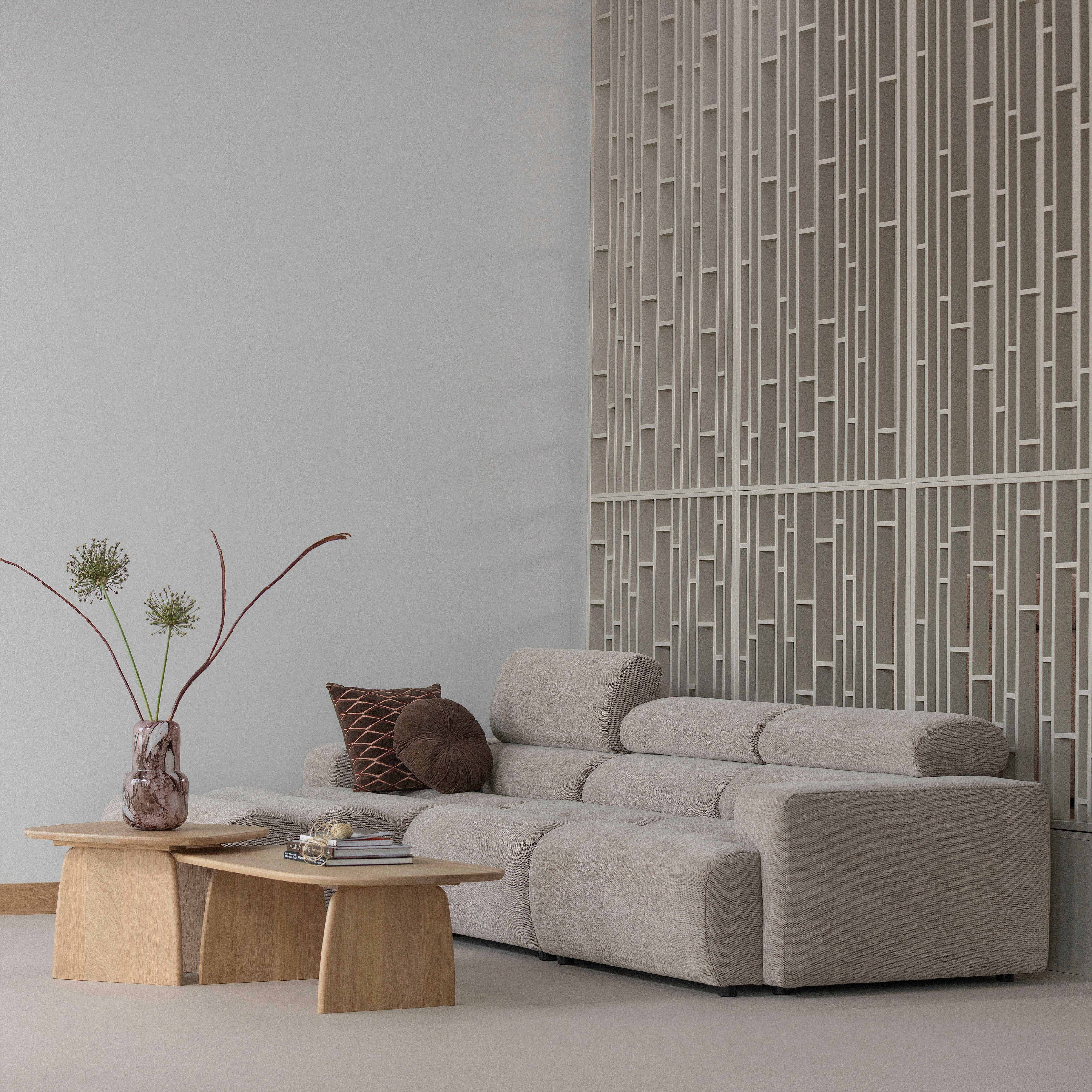 WOOOD Couchtisch Tablo mit FSC®-Mix Eichenholz lackiert B 110 x T 60 x H 35 cm, Transparente Schutzlackierung, Tragkraft 50 kg, einfach zu montieren