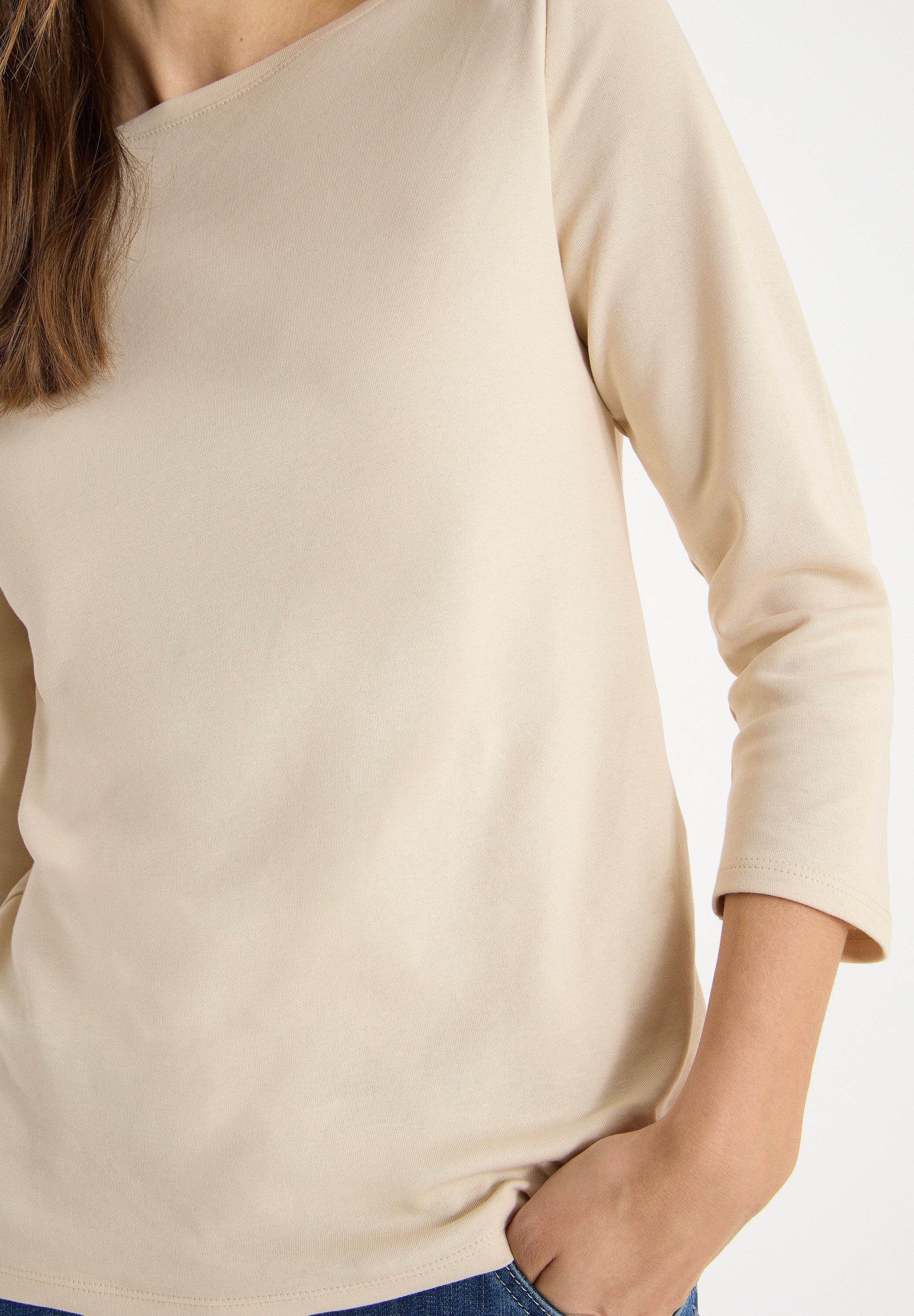 CECIL 3/4-Arm-Shirt mit U-Boot-Ausschnitt