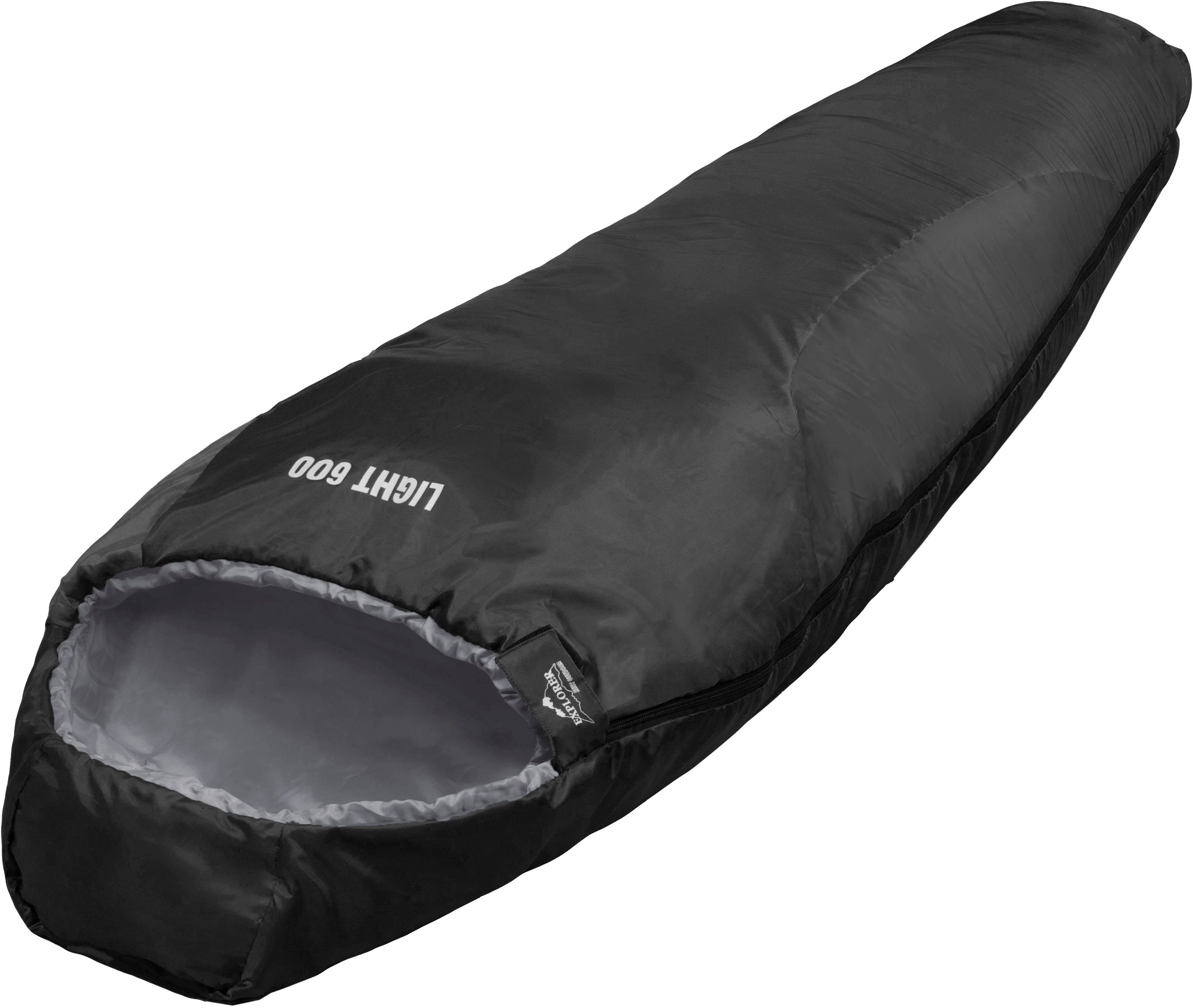 EXPLORER Mumienschlafsack Light 600 schwarz