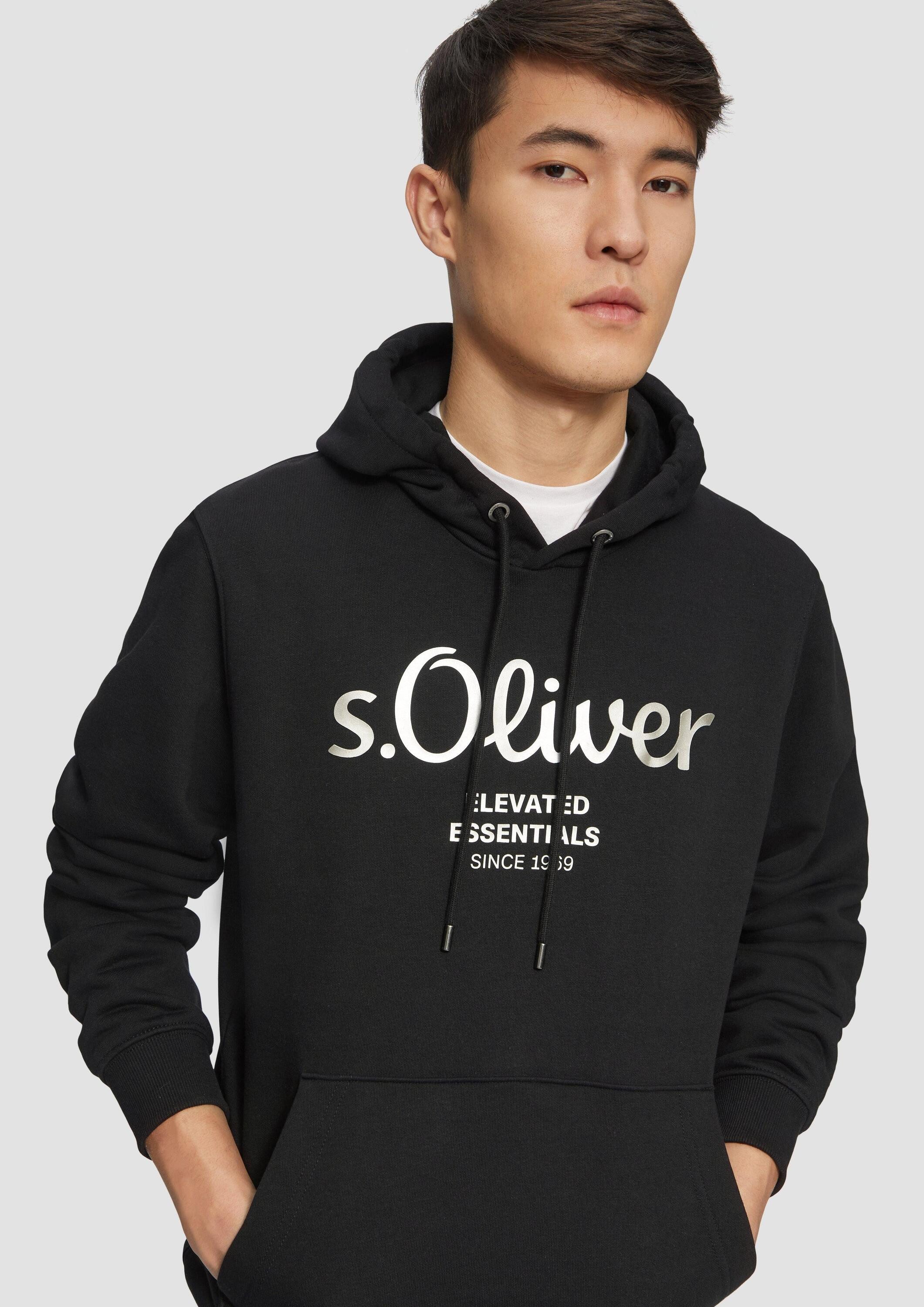 s.Oliver Sweatshirt Sweatshirt Hoodie mit Gold- günstig online kaufen