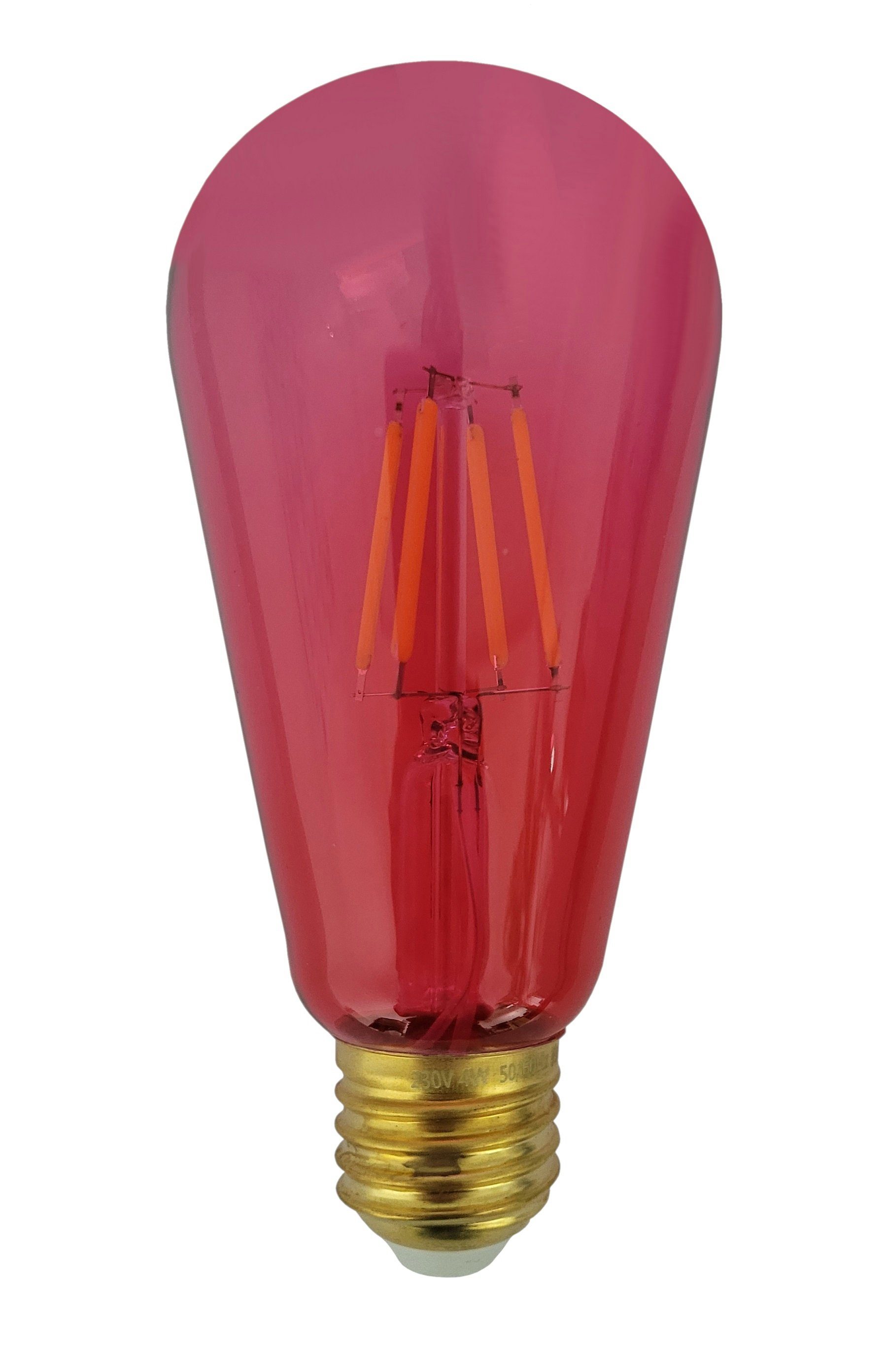 Provance LED-Leuchtmittel LED Leuchtmittel Filament E27 4W 200lm 3000K Pink, E27