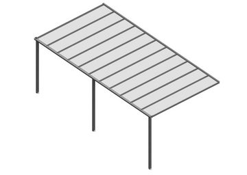 Terrando Terrassendach Terrassenüberdachung Compact, BxT: 604x300 cm, Grau