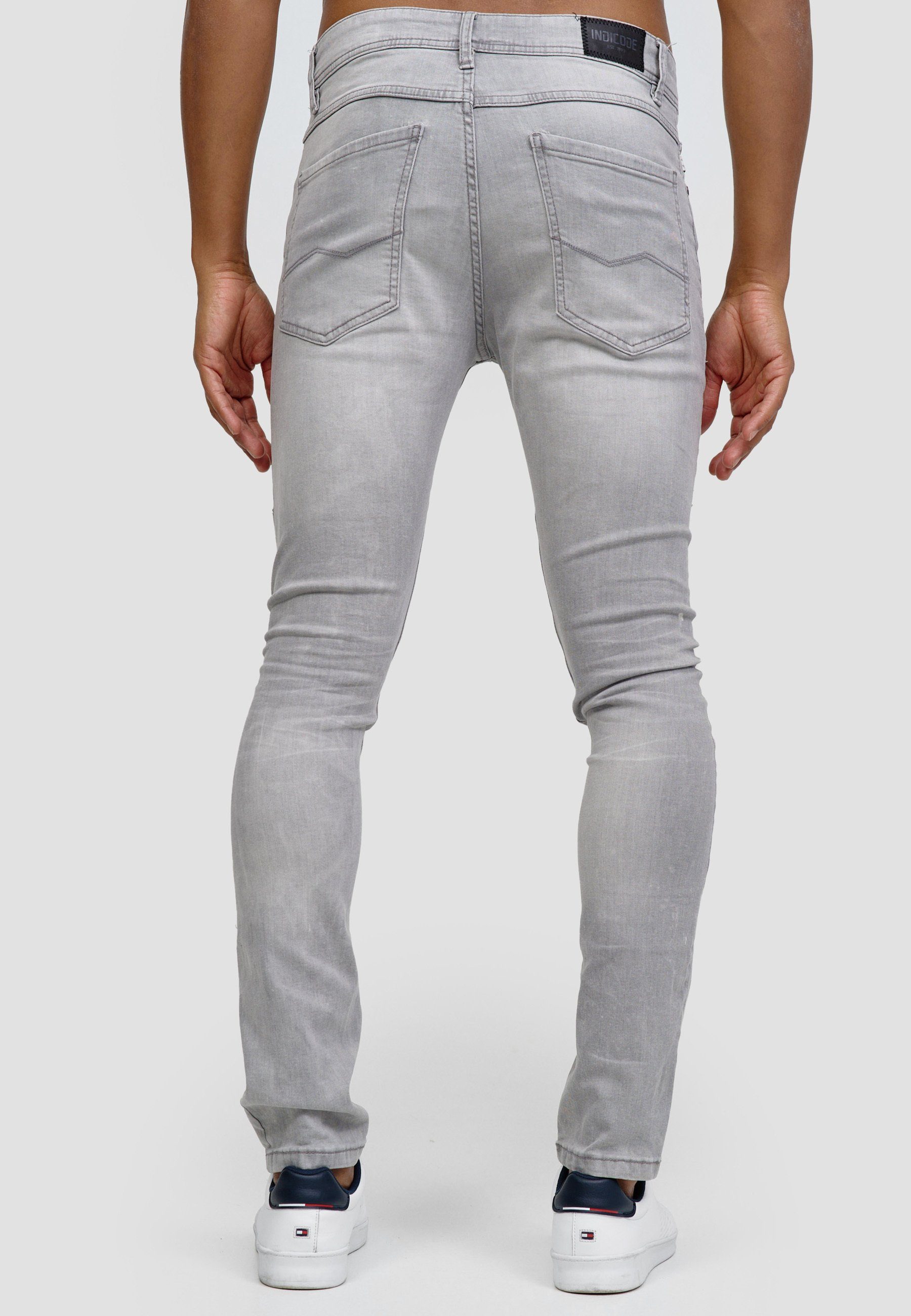 Compton Grey Indicode Slim-fit-Jeans Vintage