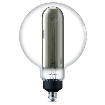 Philips LED-Leuchtmittel LED Giant Globe Smoky, Vintage Industrial Design ersetzt 25W, E27, n.v, warmweiss