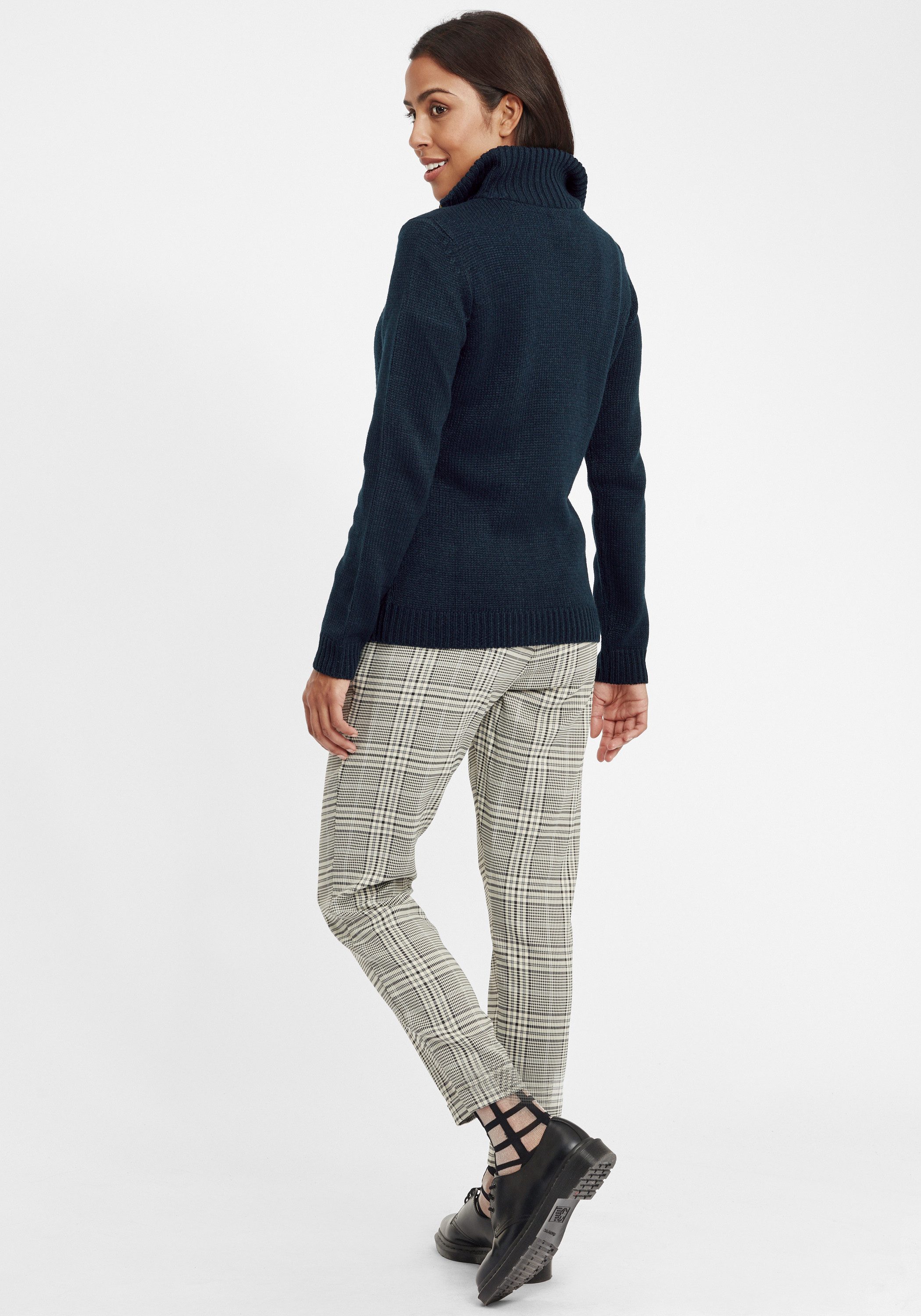 OXMO Strickpullover OXCarry Strickpulli mit Stehkragen