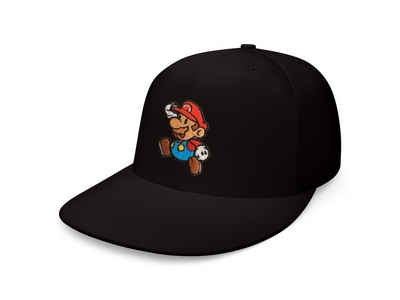 Blondie & Brownie Snapback Cap Unisex Erwachsene Mario Stick Patch Luigi Super Retro Snapback