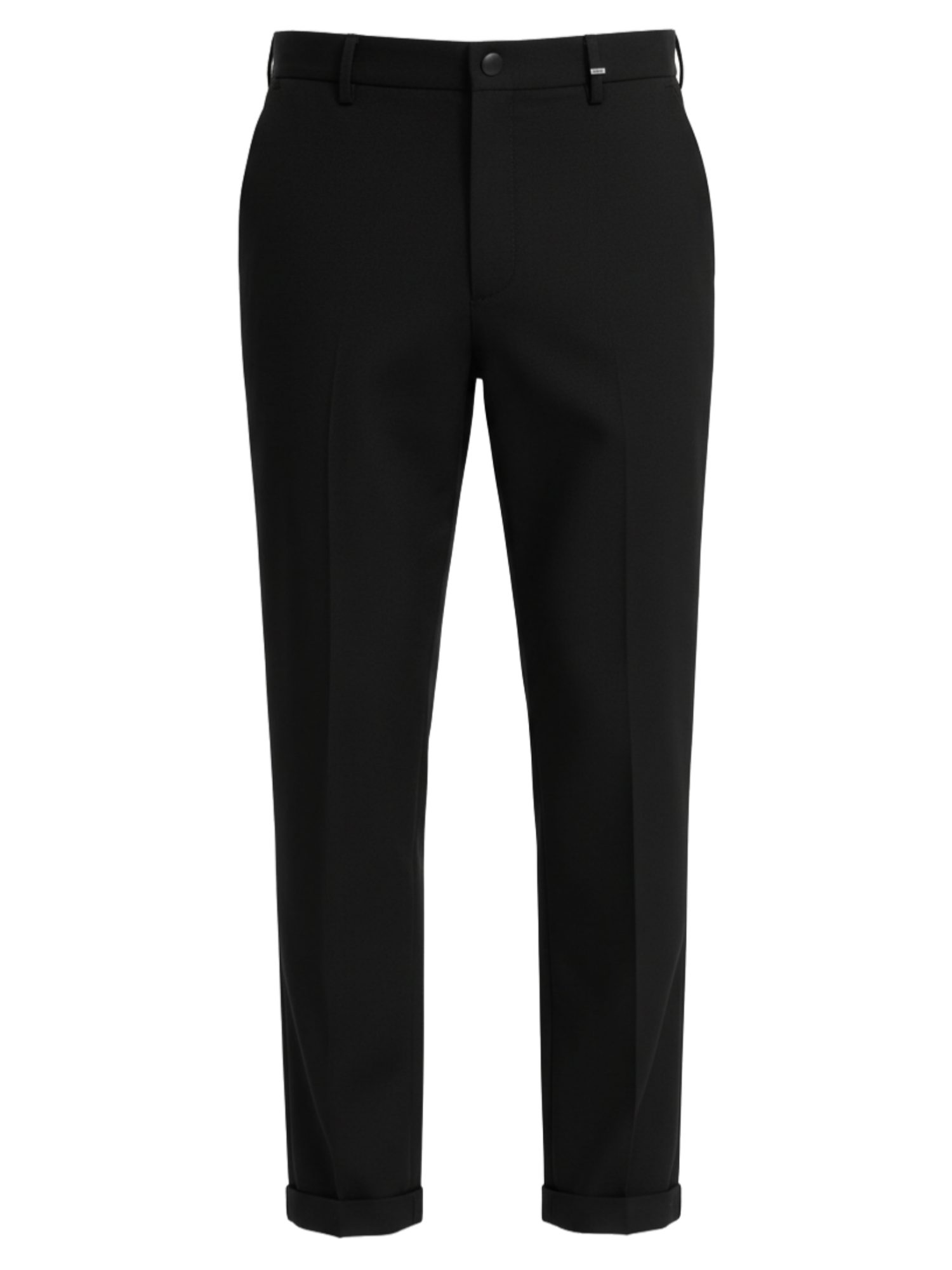 OMBRE Chinos Herren Chinohose mit elastischem Bund und normalem Schnitt Schwarz XL (kein Set, 1-tlg) in Unifarbe
