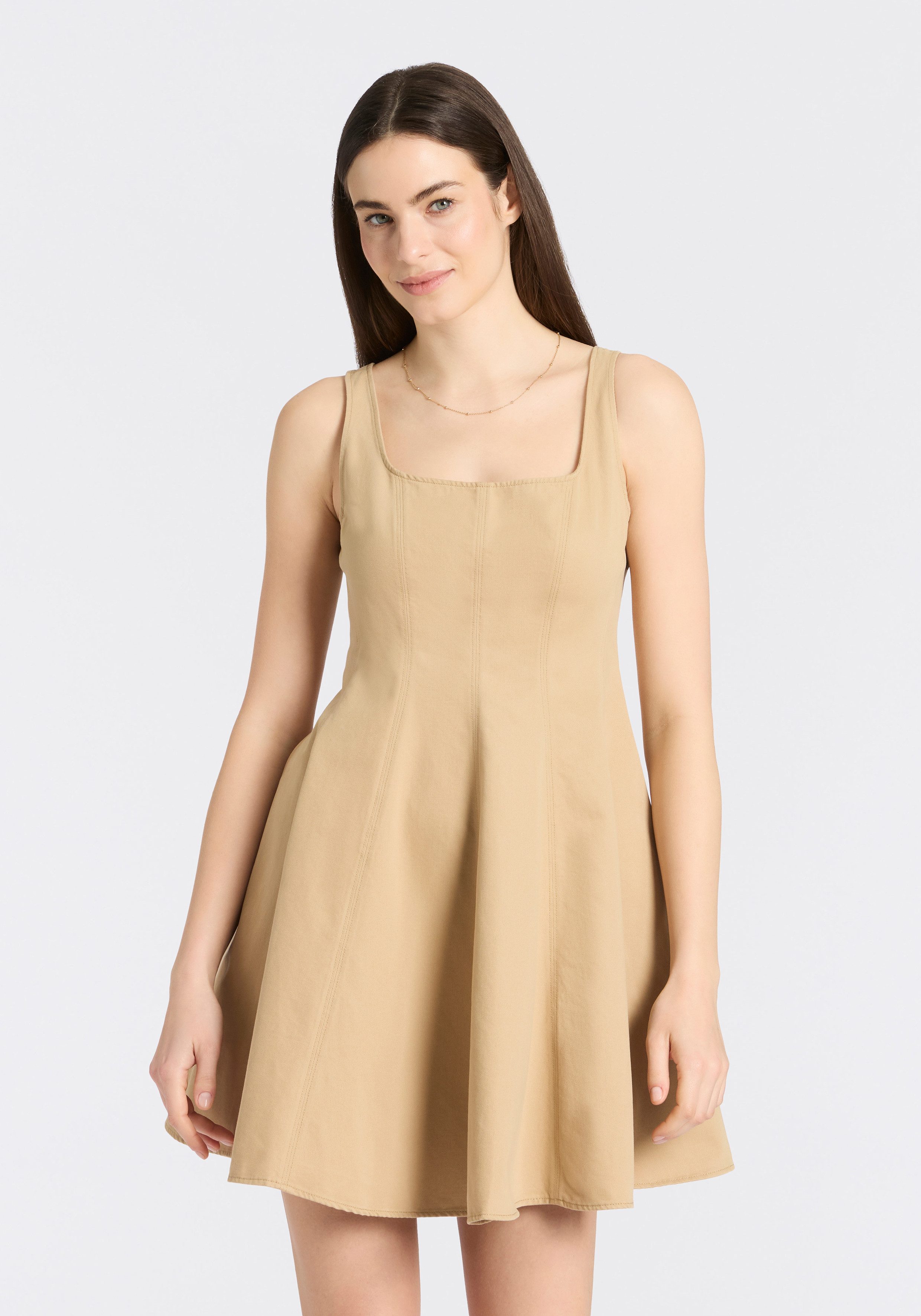 HUGO Blue Minikleid Kademe mit ausgestelltem Rockteil