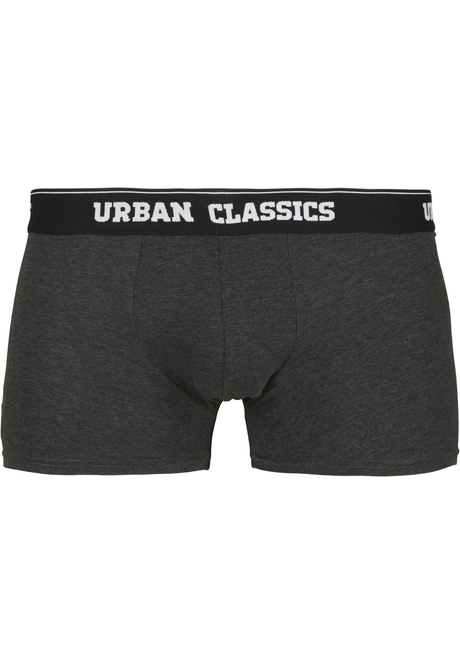 URBAN CLASSICS Boxershorts Herren Boxer 5-Pack (1-St) white/darkgreen/charcoal/black Shorts