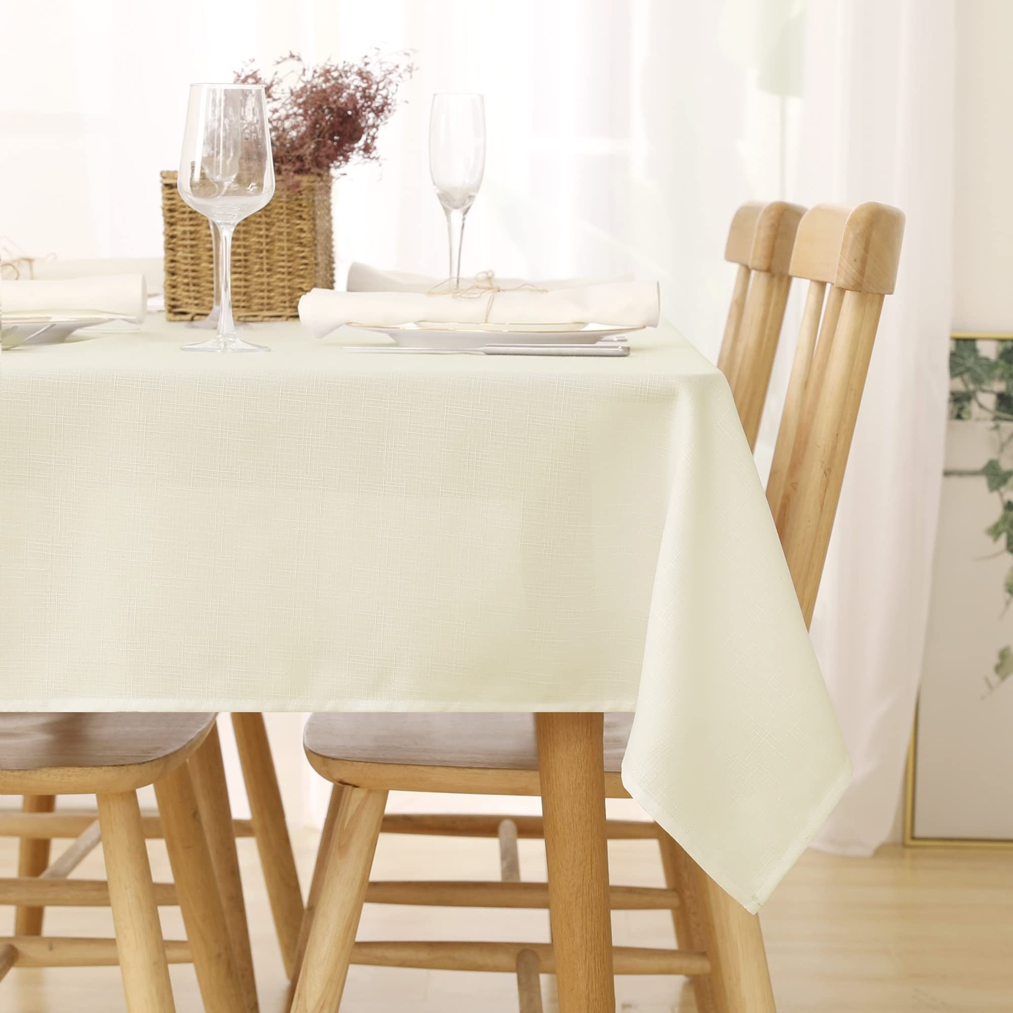 Deconovo Tischdecke Wasserabweisend Tischwäsche Lotuseffekt Tischtuch günstig online kaufen