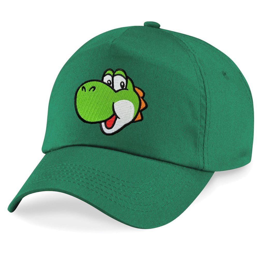 Baseball Cap Kinder Yoshi Face Stick Patch Mario Luigi Peach Super Retro